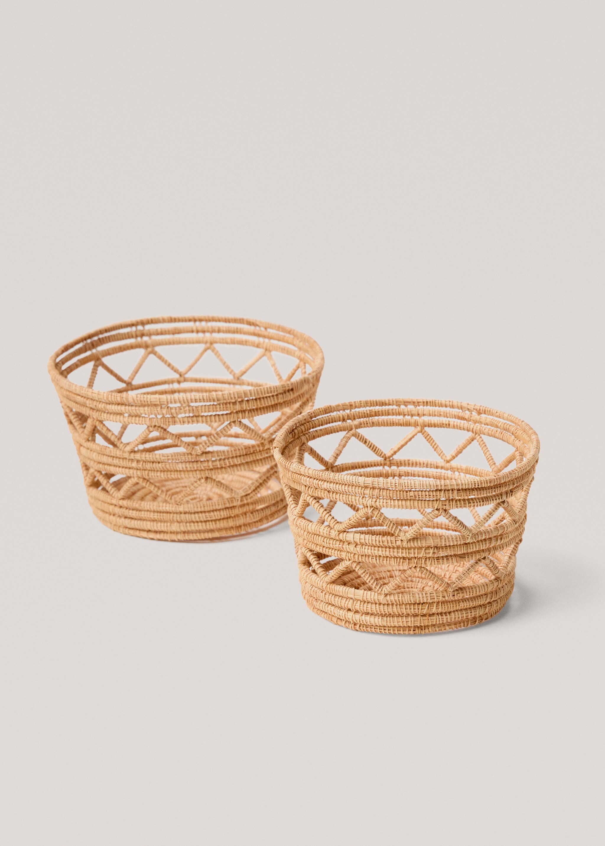 Medium natural fibre braided basket - Details of the article 3