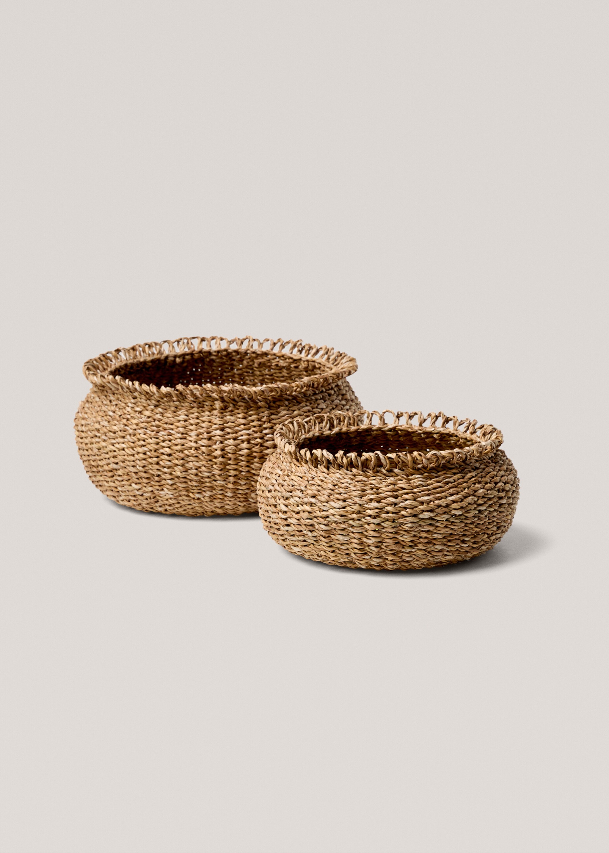 Small natural fiber round basket - Details of the article 3