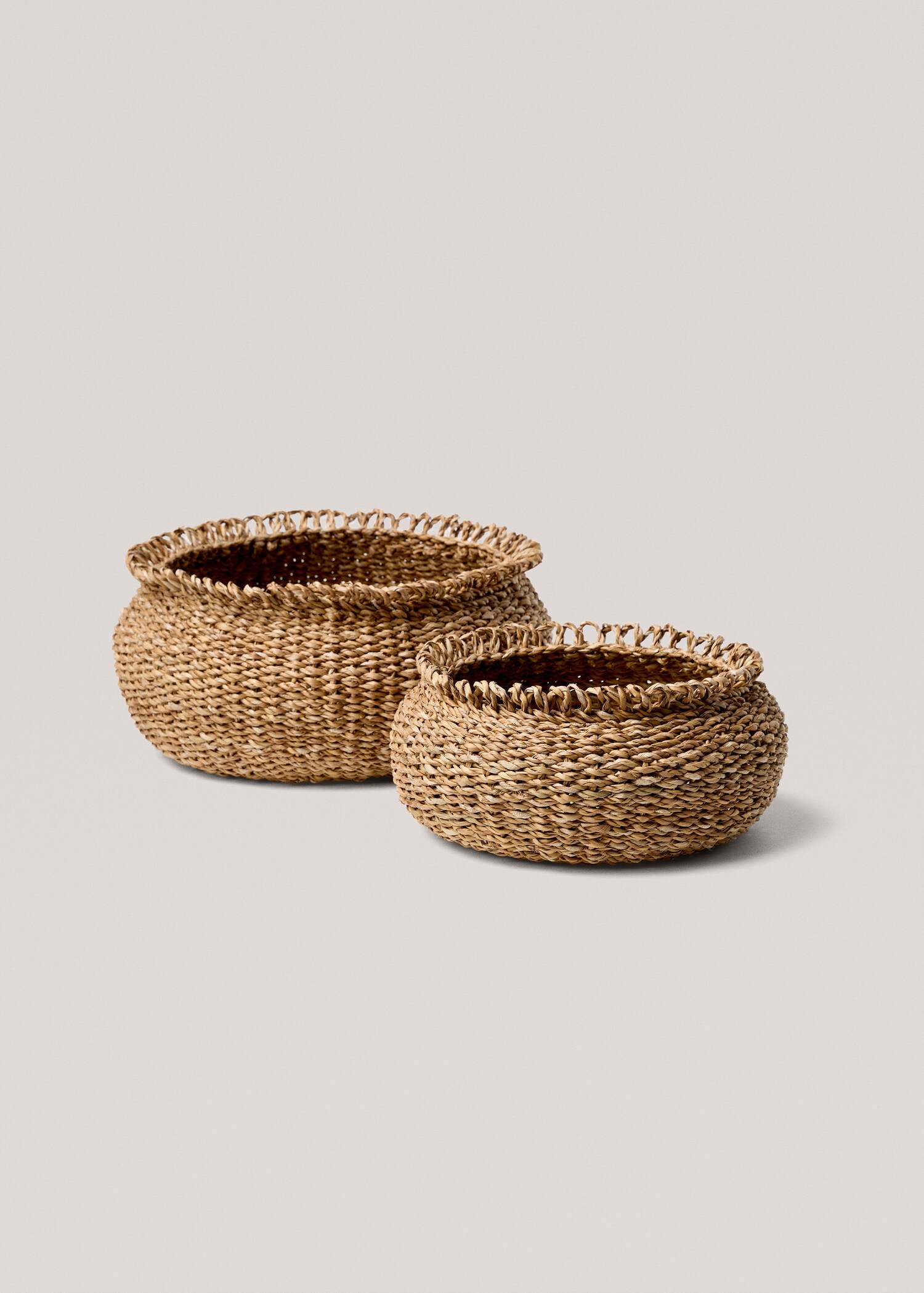 Small natural fiber round basket - Details of the article 3