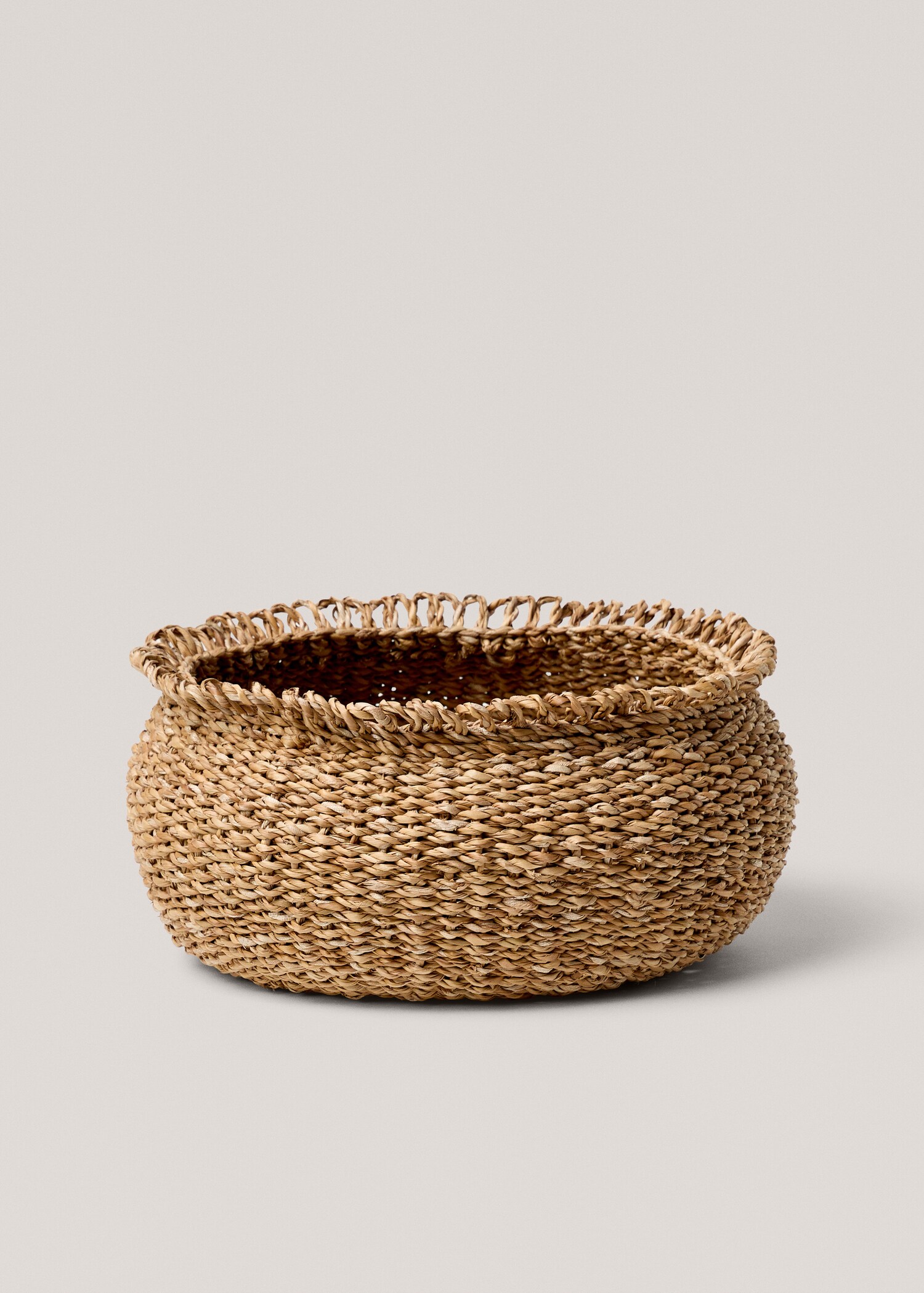 Cesta redonda fibras naturales mediana - Artículo sin modelo