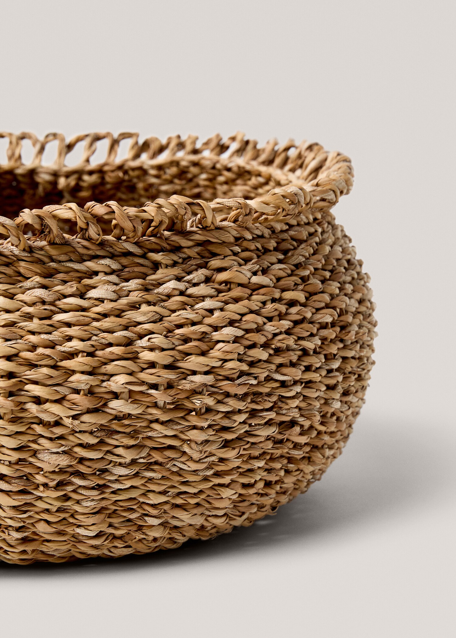 Cesta redonda fibras naturales mediana - Detalle del artículo 1
