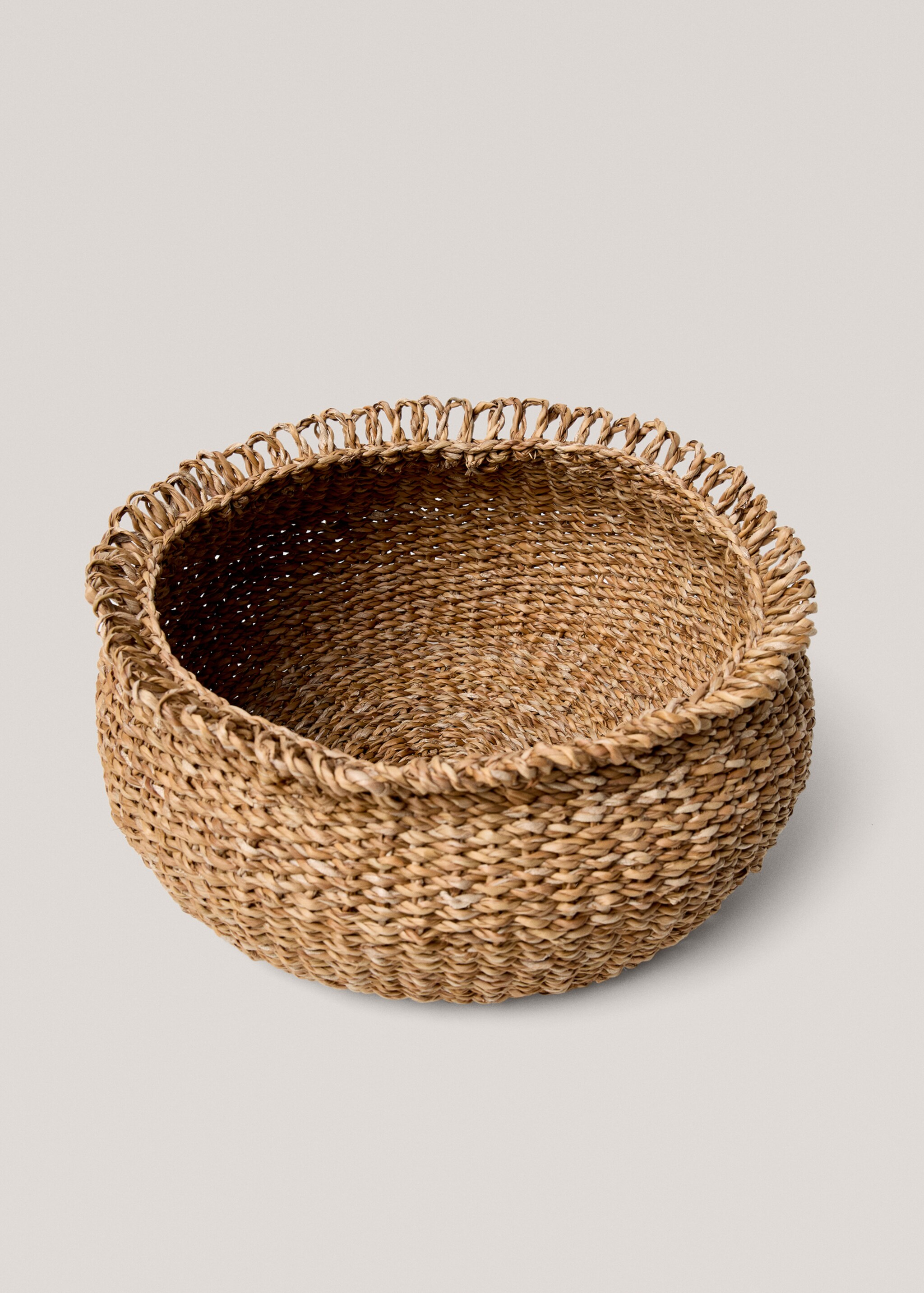 Coș rotund mediu din fibre naturale - Detaliu al articolului 2