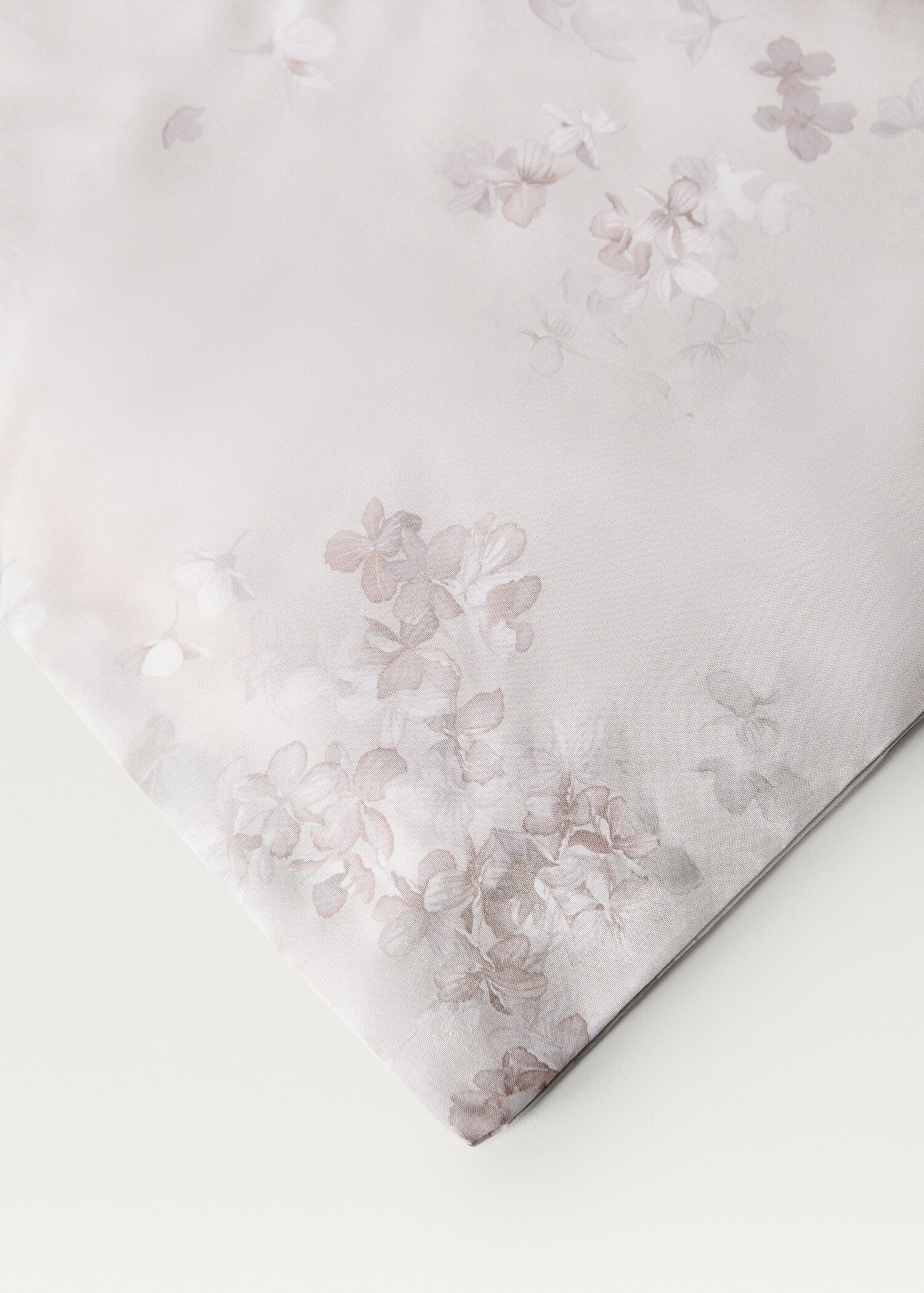 Housse de couette percale de coton imprimé fleuri romantique lit 150/160 cm - Détail de l'article 2