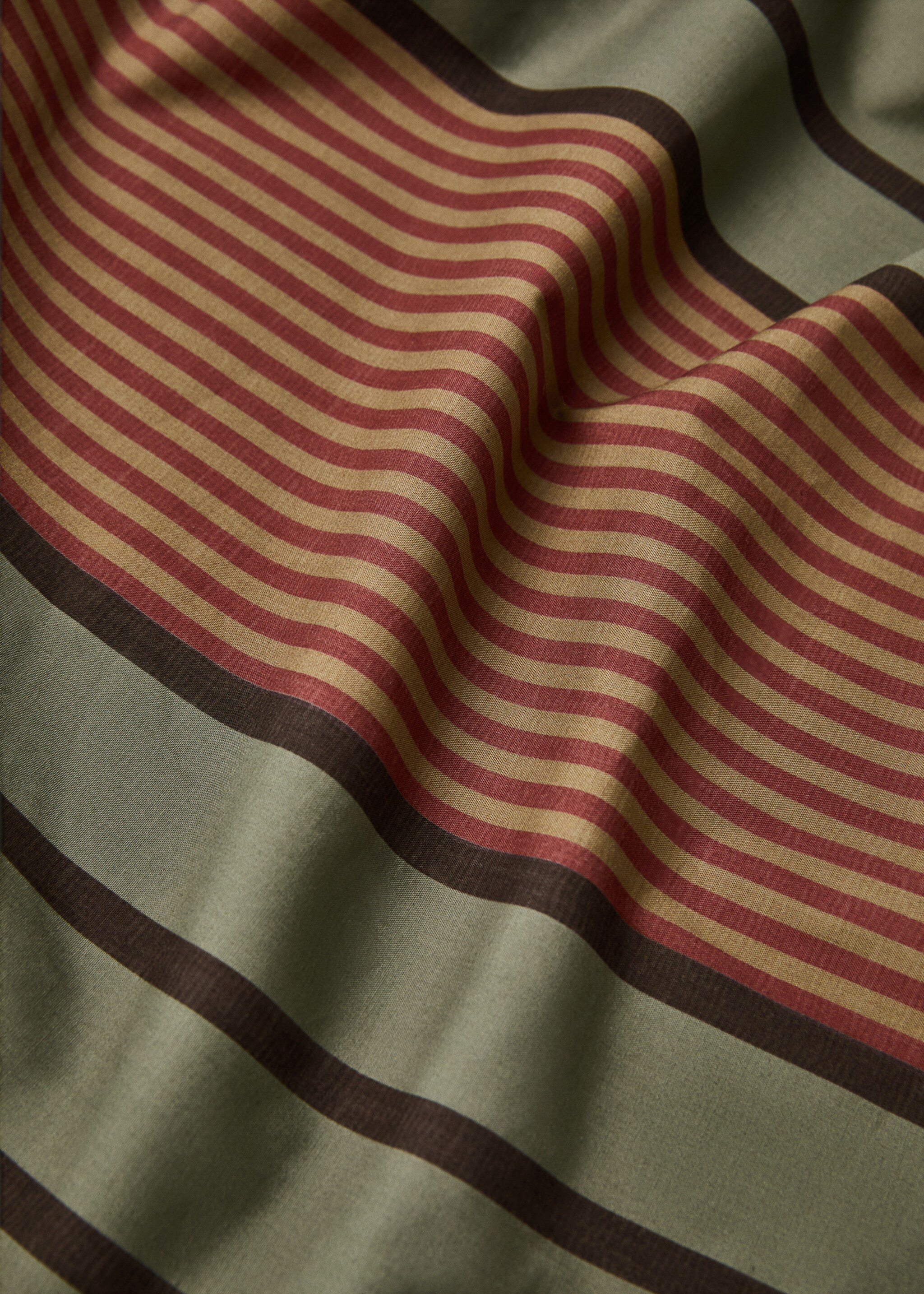 Copripiumino in percalle di cotone multirighe letto 180/200 cm - Dettaglio dell'articolo 3