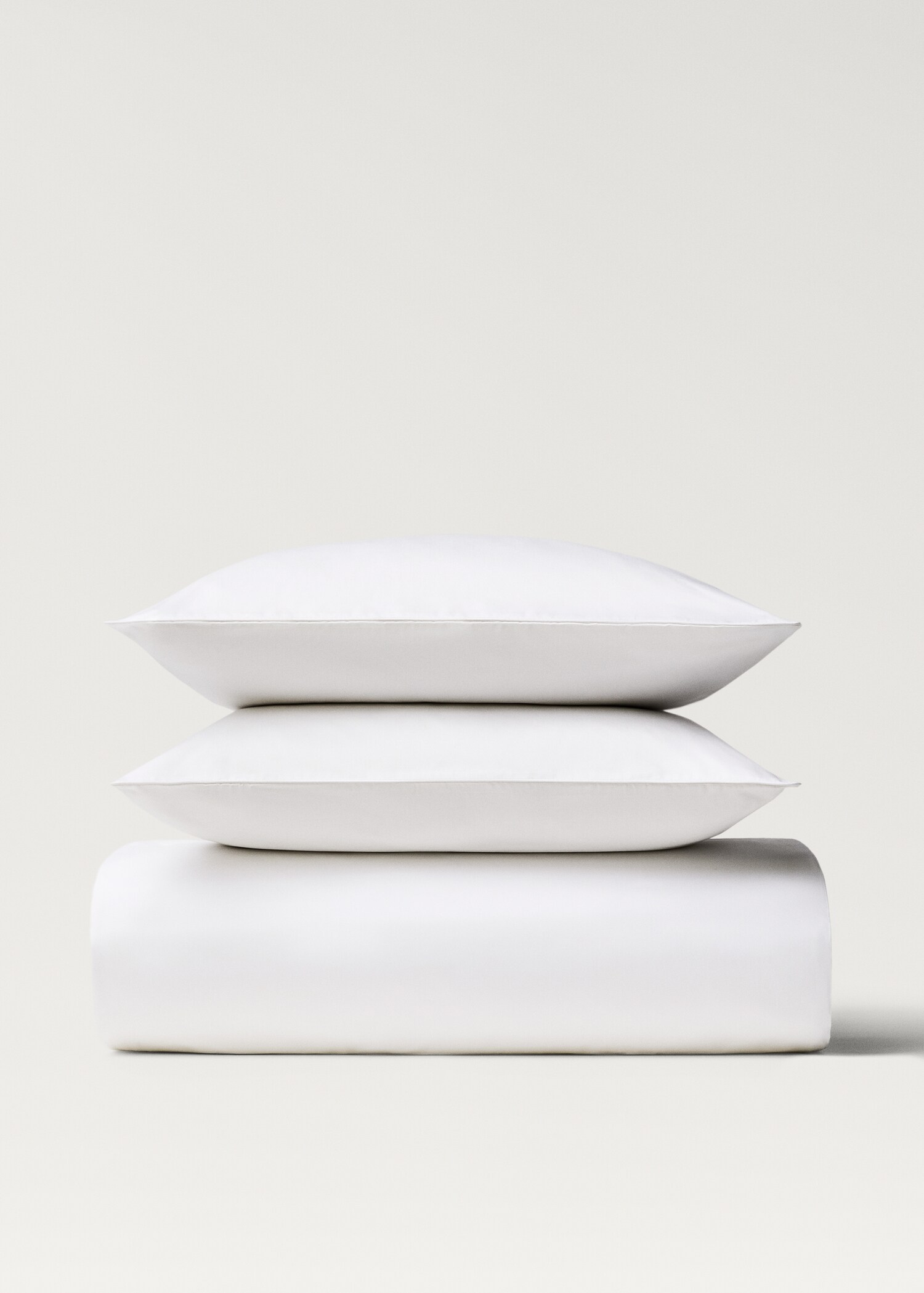 Housse de couette en satin de coton 600 fils lit 135/140 cm - Article sans modèle
