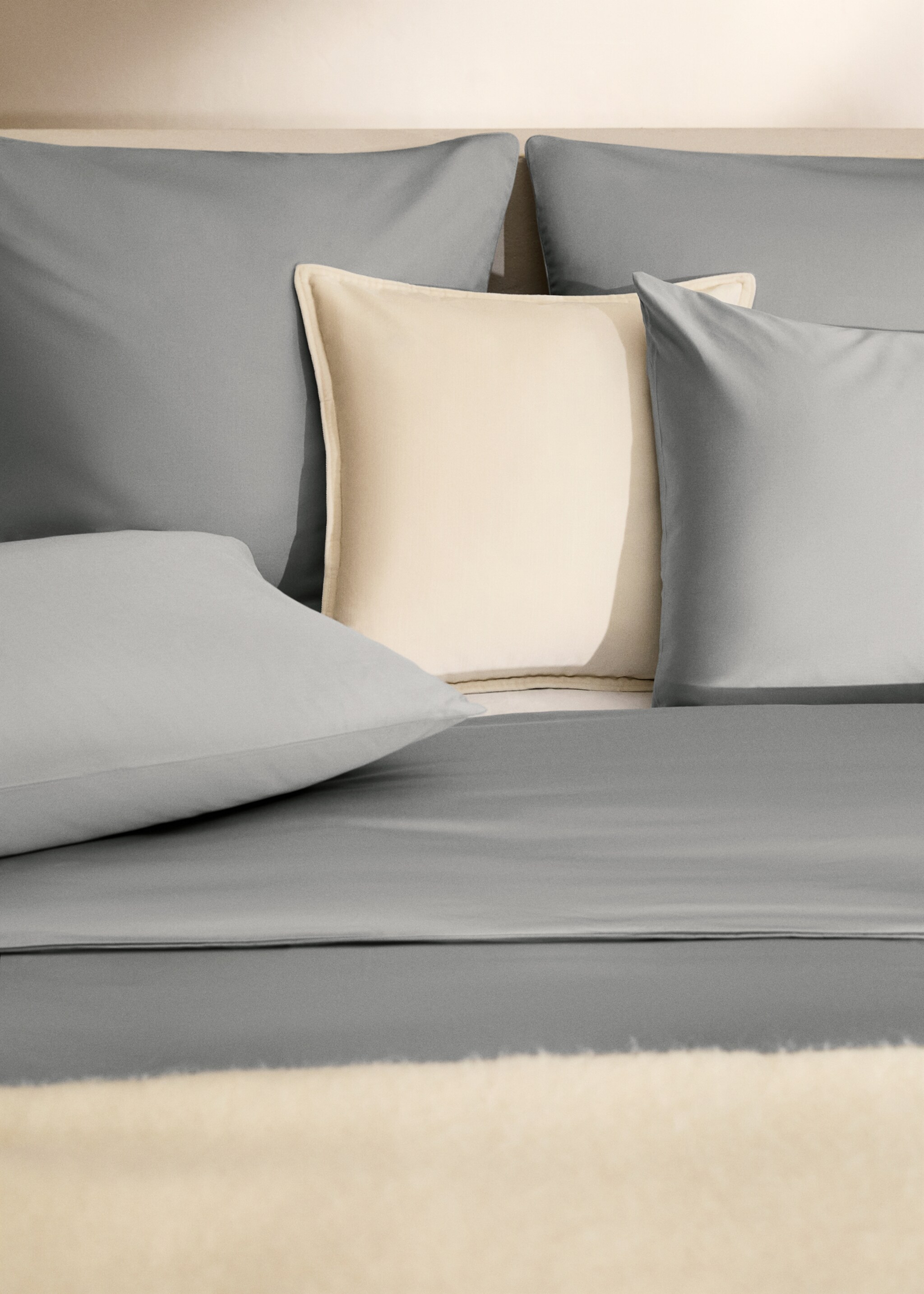 600-thread count satin cotton duvet cover for 180/200 cm bed - Details of the article 8