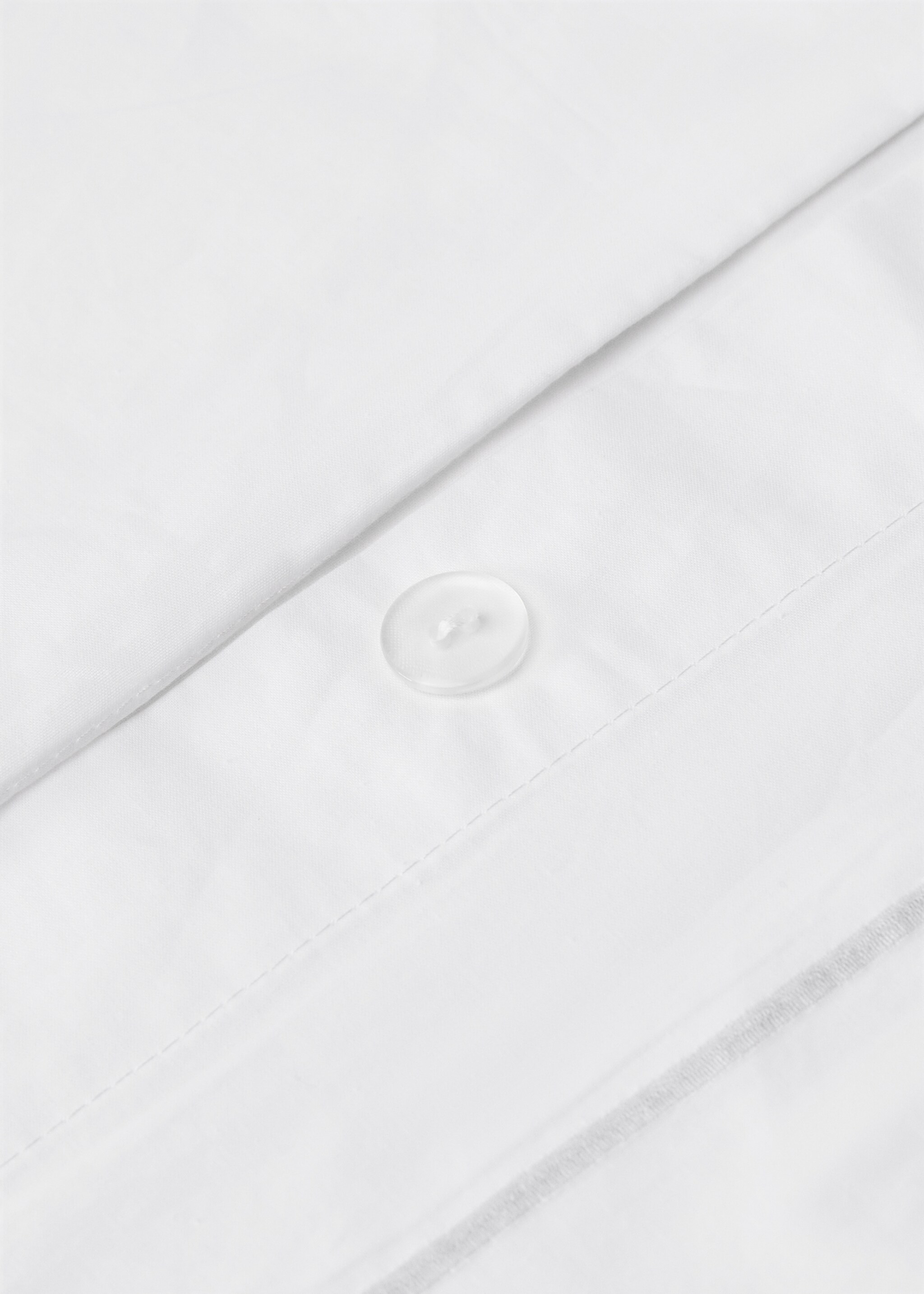 Housse de couette percale de coton détail feston lit 180/200 cm - Détail de l'article 2