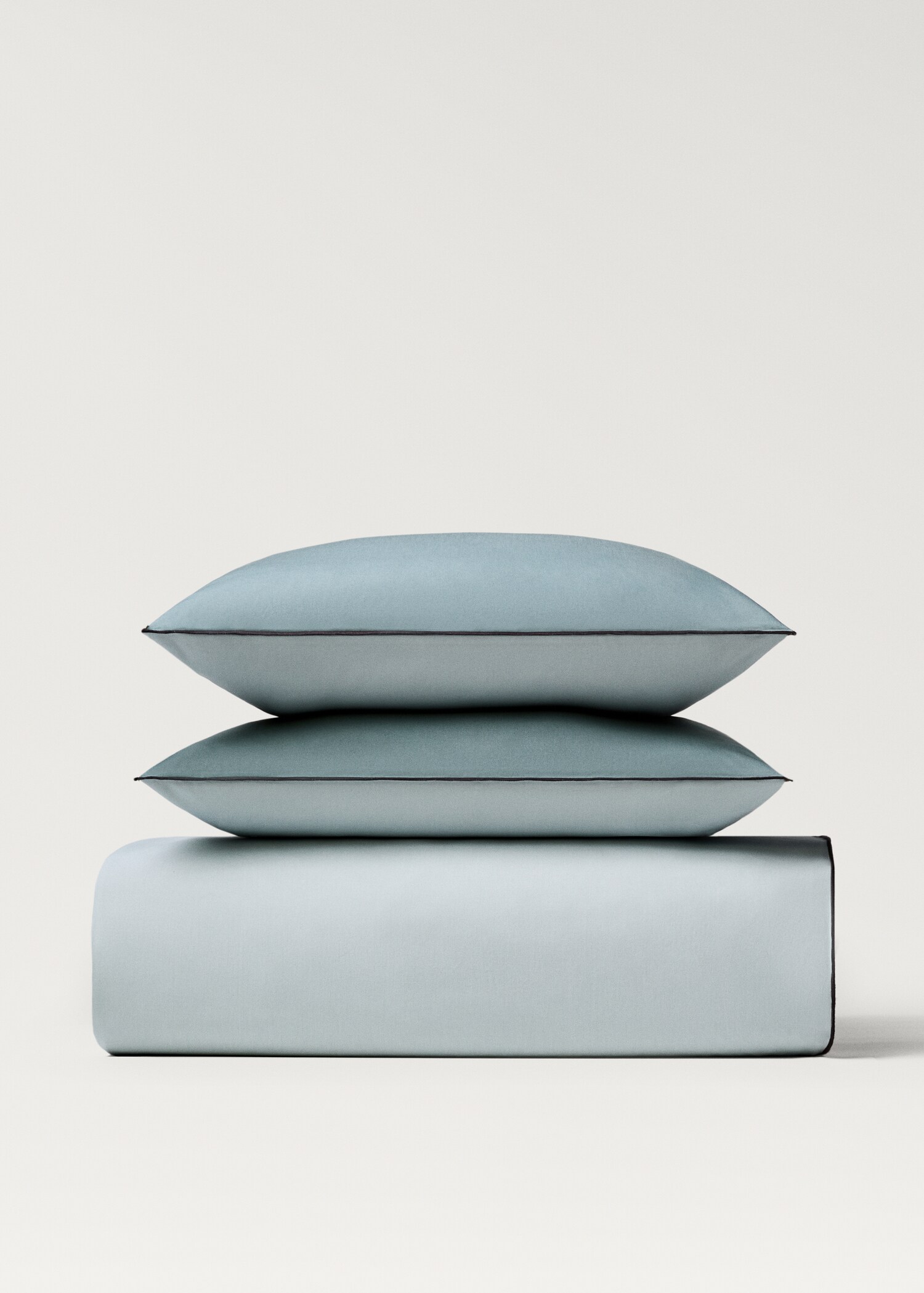 Reversible cotton percale duvet cover for 135 cm bed - Details of the article 4