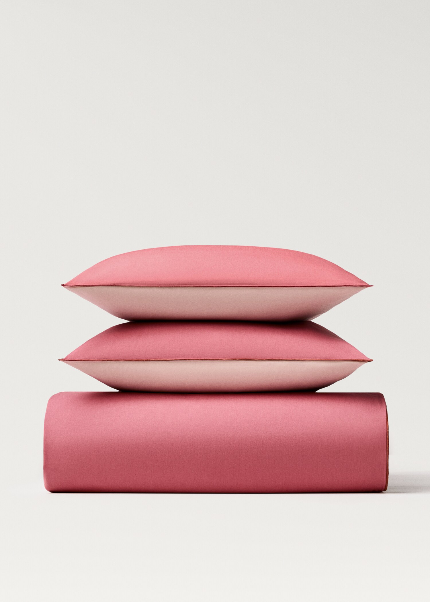 Reversible cotton percale duvet cover for 135 cm bed - Article without model