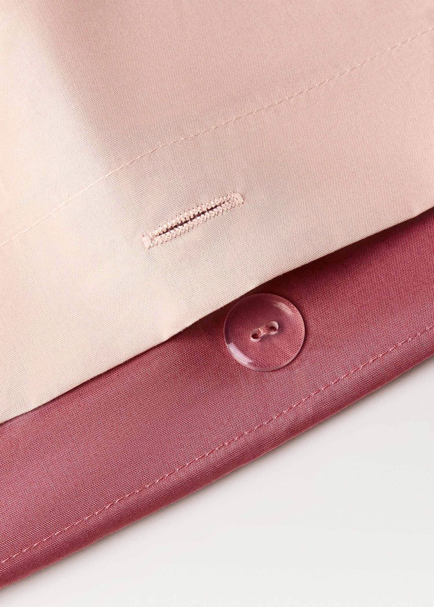 Reversible cotton percale duvet cover for 135 cm bed - Details of the article 1