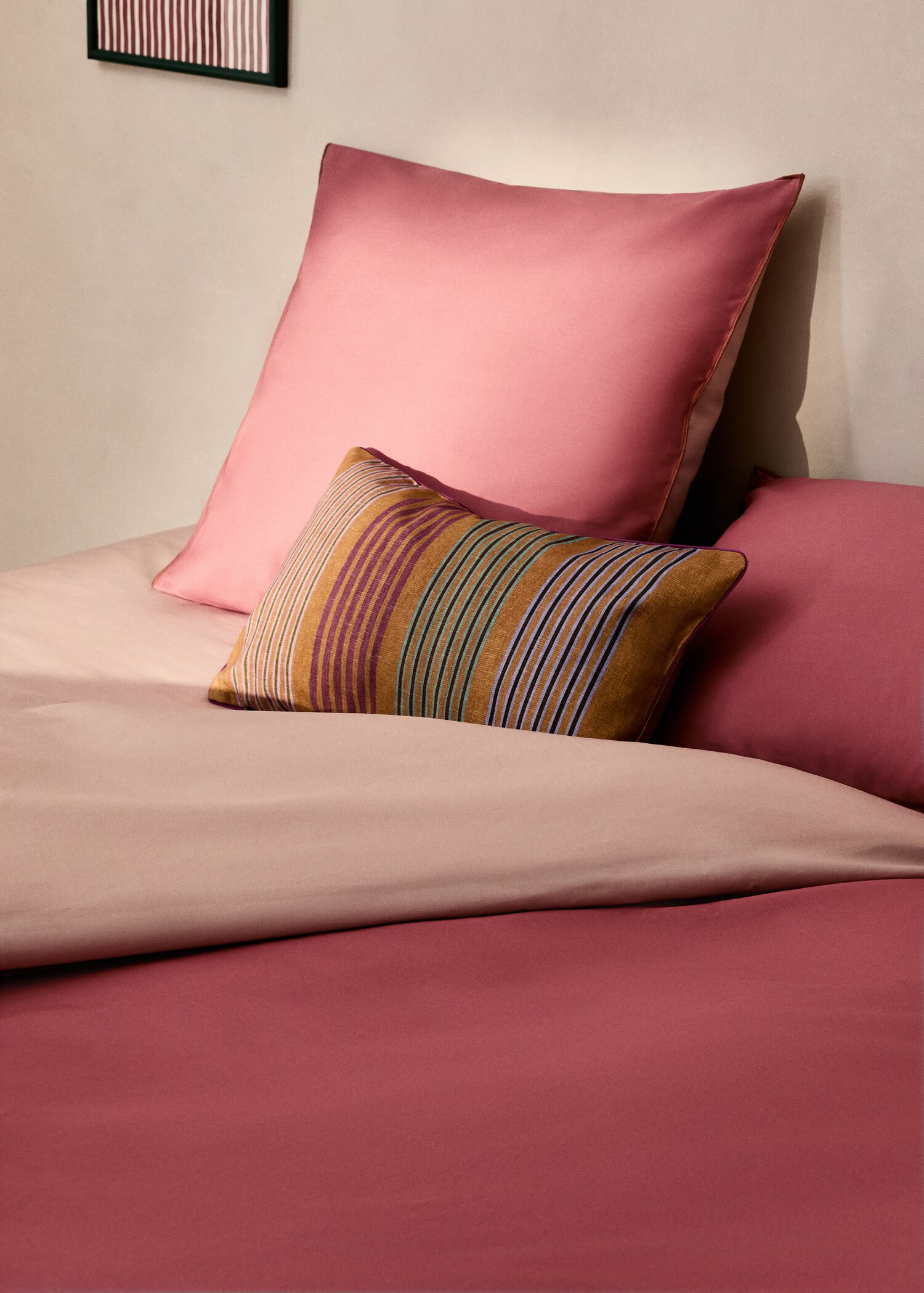 Reversible cotton percale duvet cover for 135 cm bed - Details of the article 7