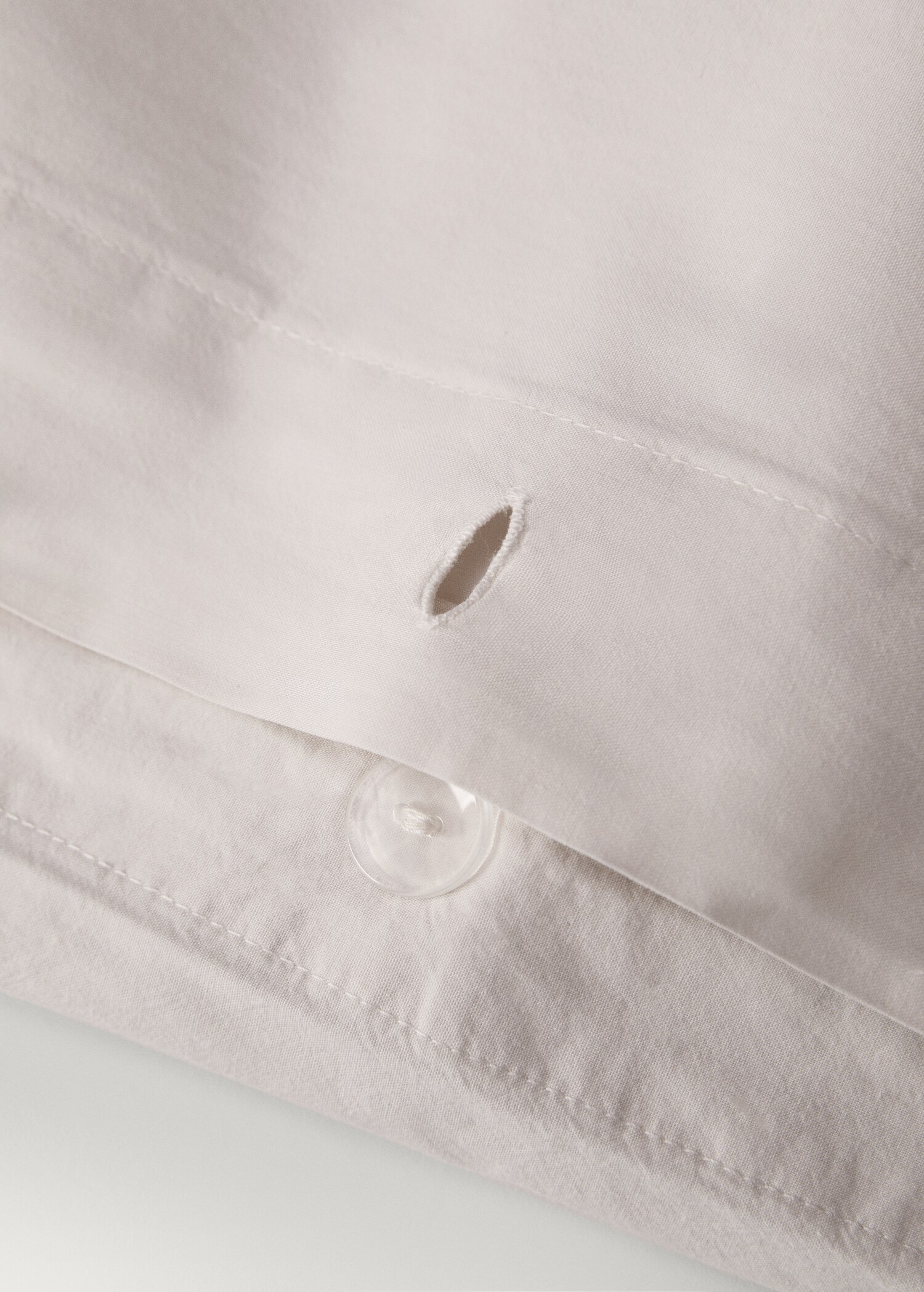 Washed-cotton duvet cover for 135/140 cm bed - Details of the article 1