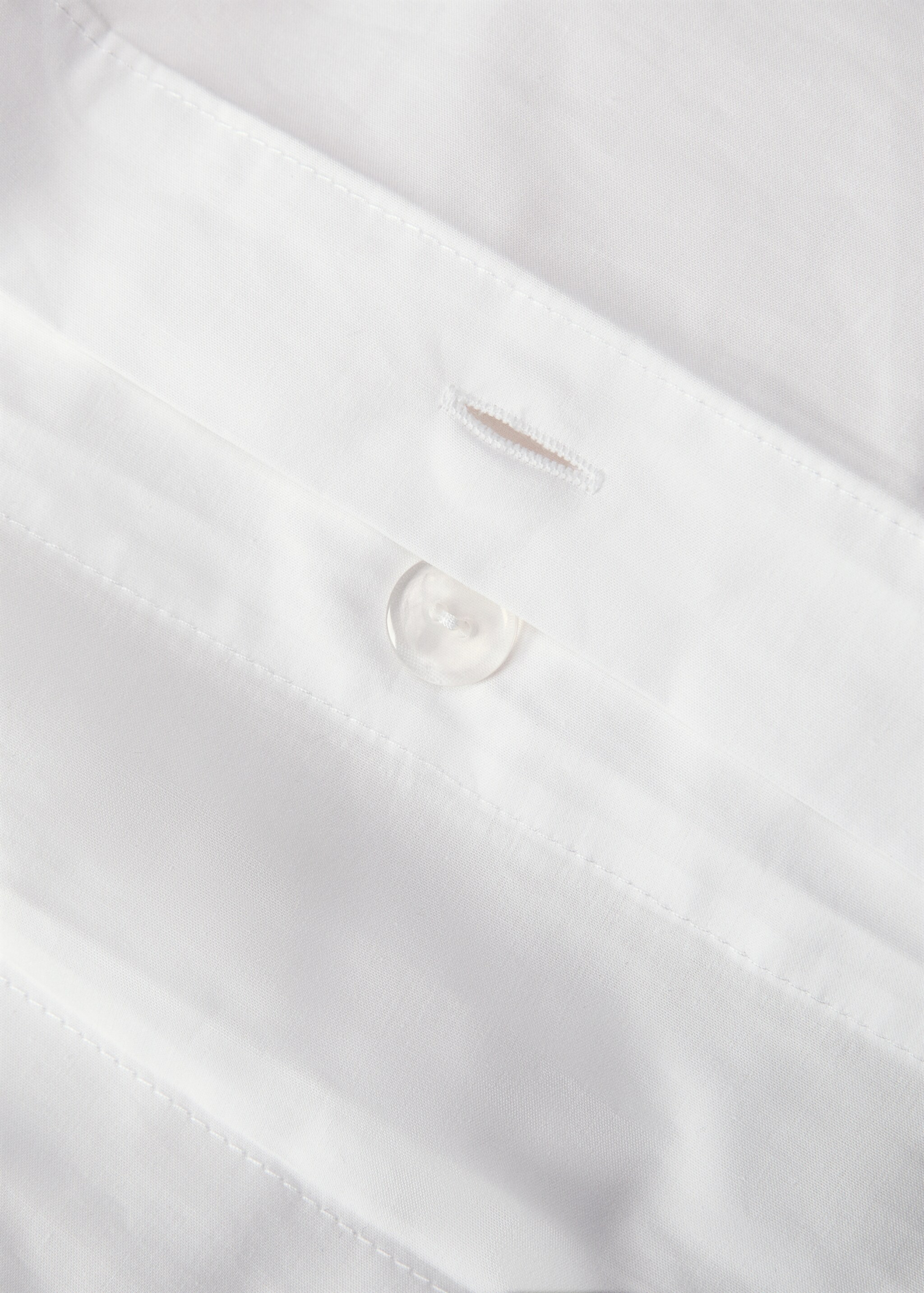 Percale cotton duvet cover with overlock King bed - Details of the article 1