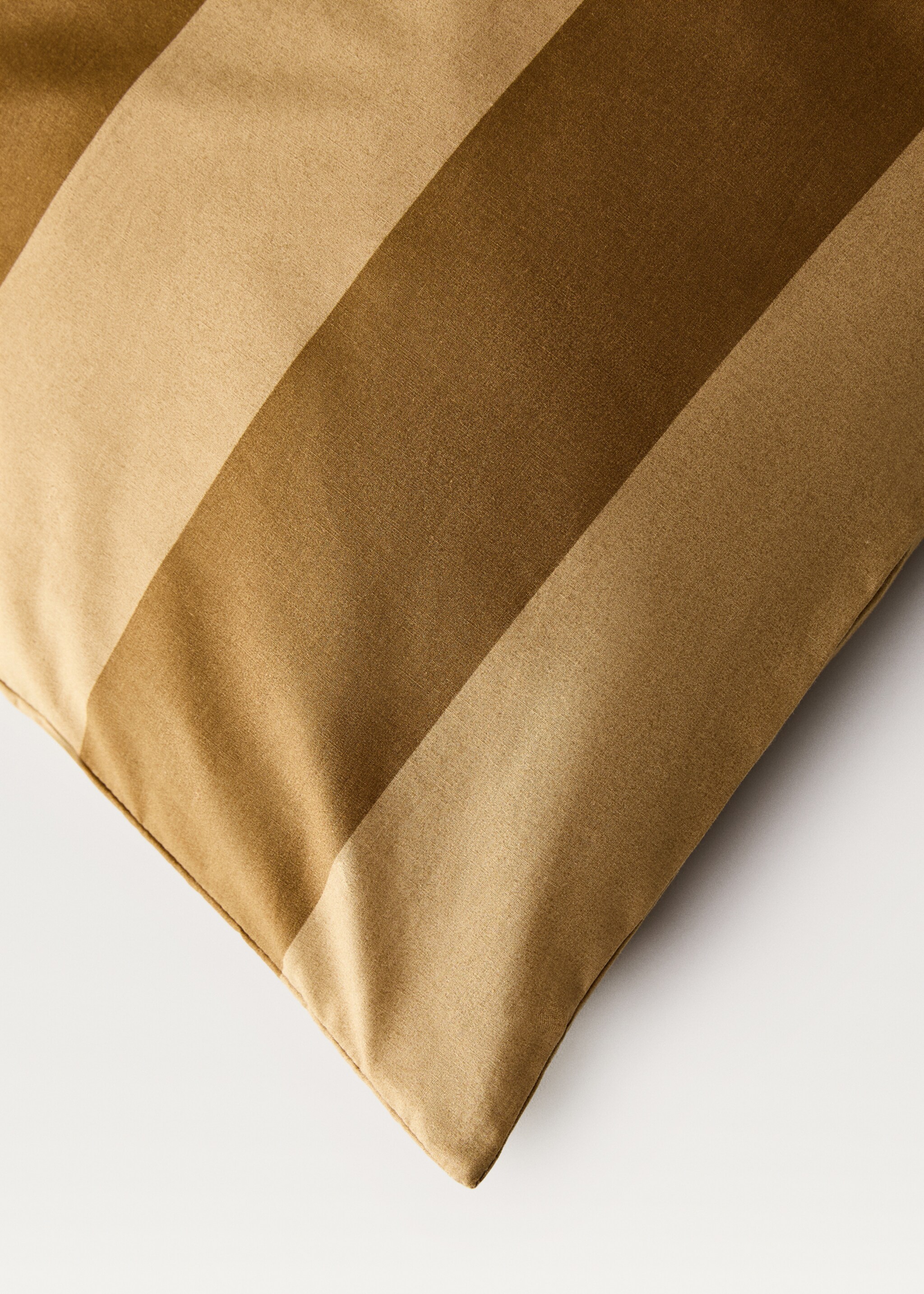 Cotton percale striped duvet cover for 180 cm bed - Details of the article 2