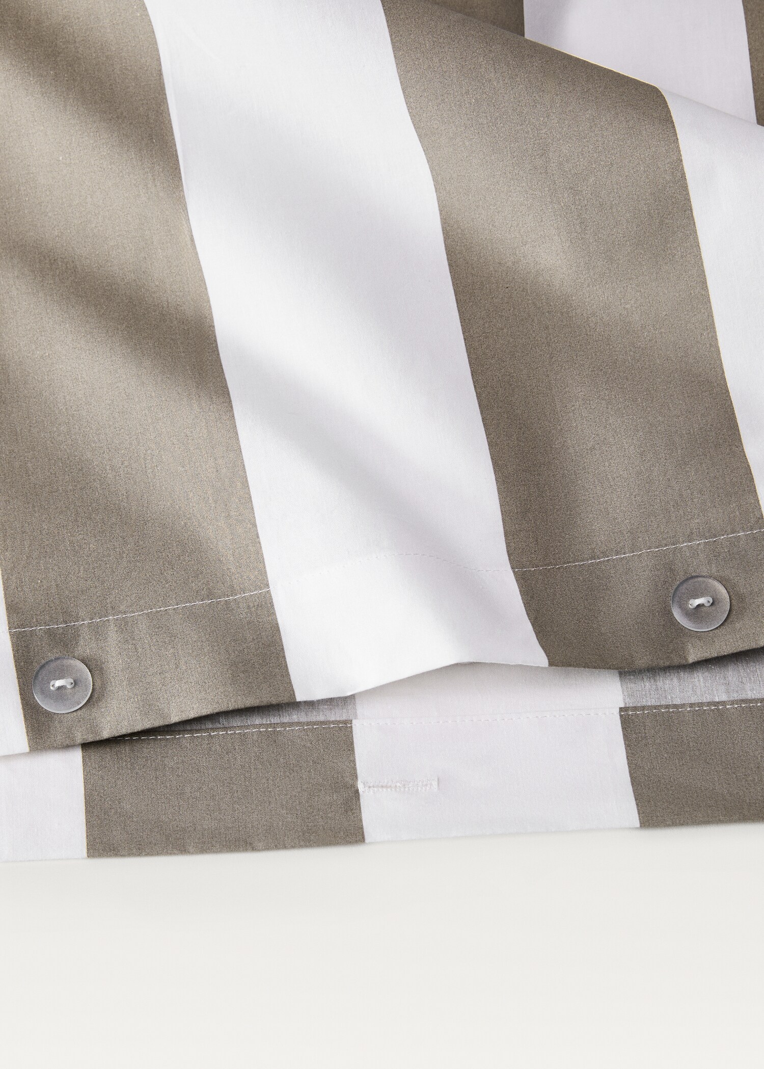 500-thread cotton percale striped duvet cover for 150/160 cm bed - Details of the article 1