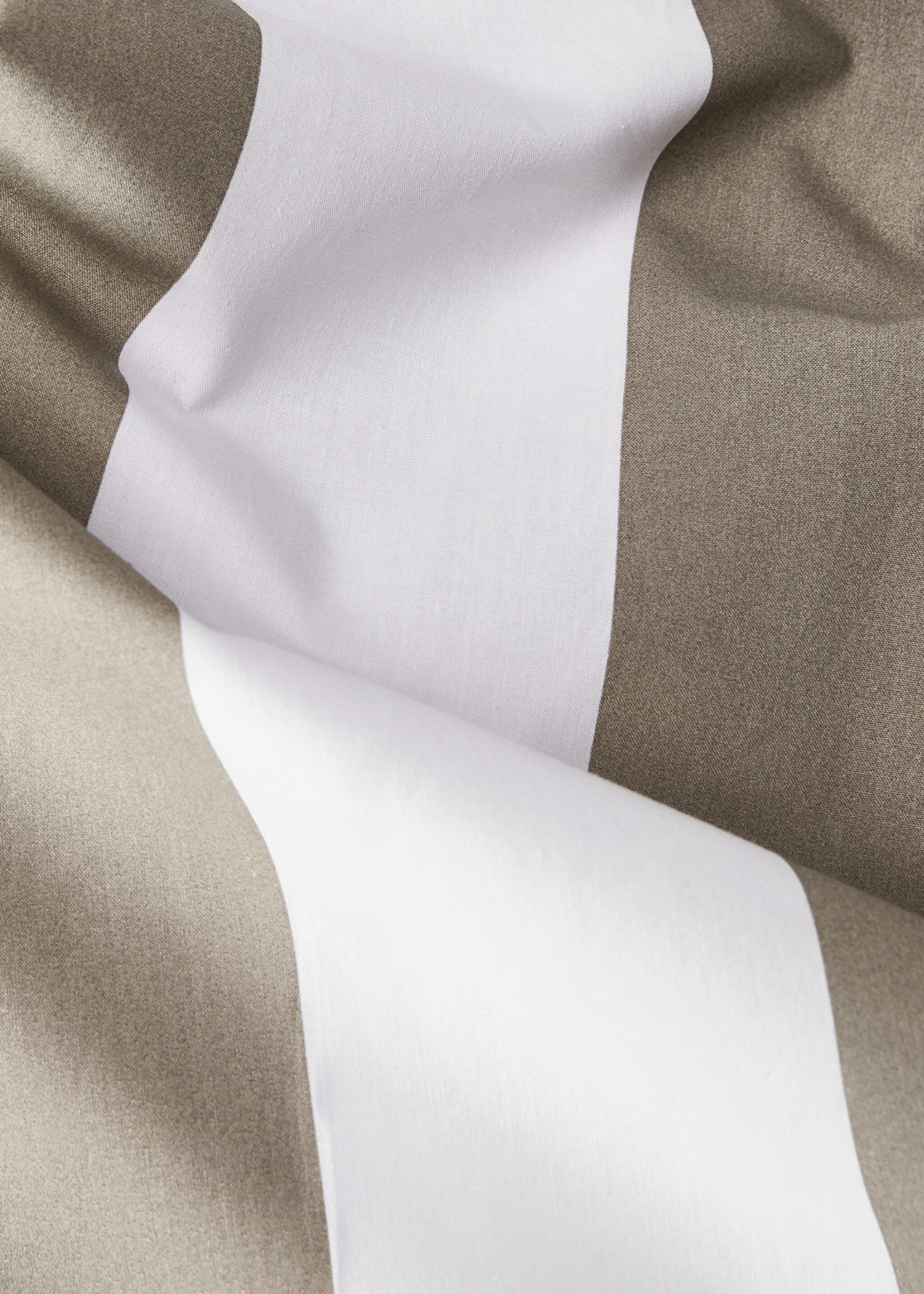 Bettbezug aus Baumwoll-Perkal mit Streifen für 150/160 cm Bett - Detail des Artikels 2