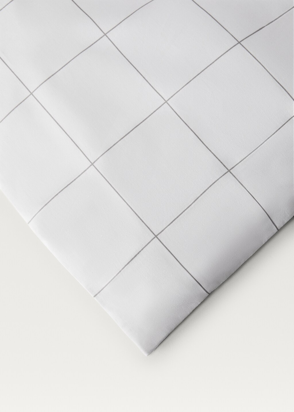 Cotton percale reversible striped duvet cover for / cm bed