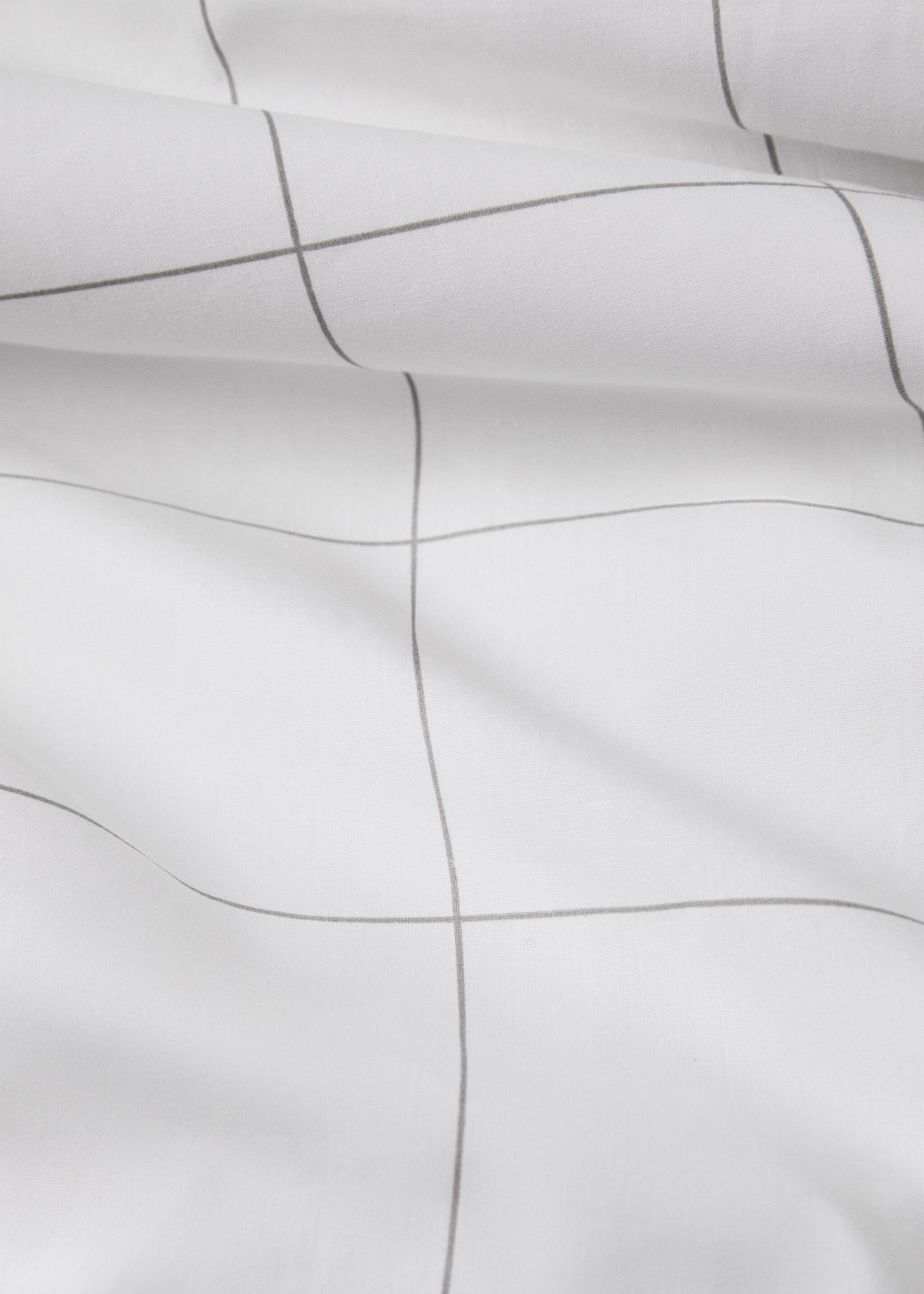Funda nórdica algodón percal reversible rayas cama 150/160 cm - Plano medio