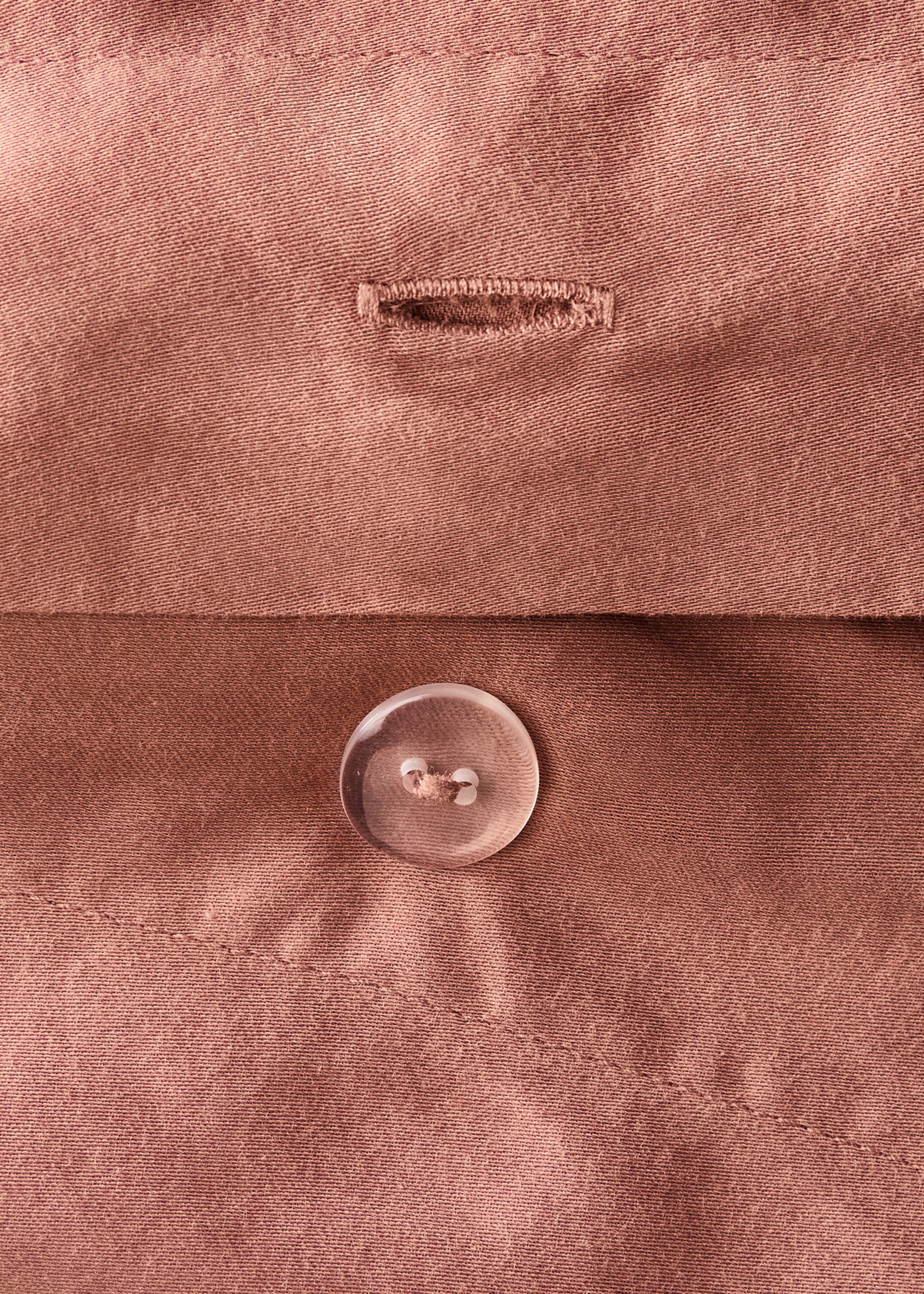 Washed cotton satin double-stitched duvet cover for 150/160 cm bed - Details of the article 2
