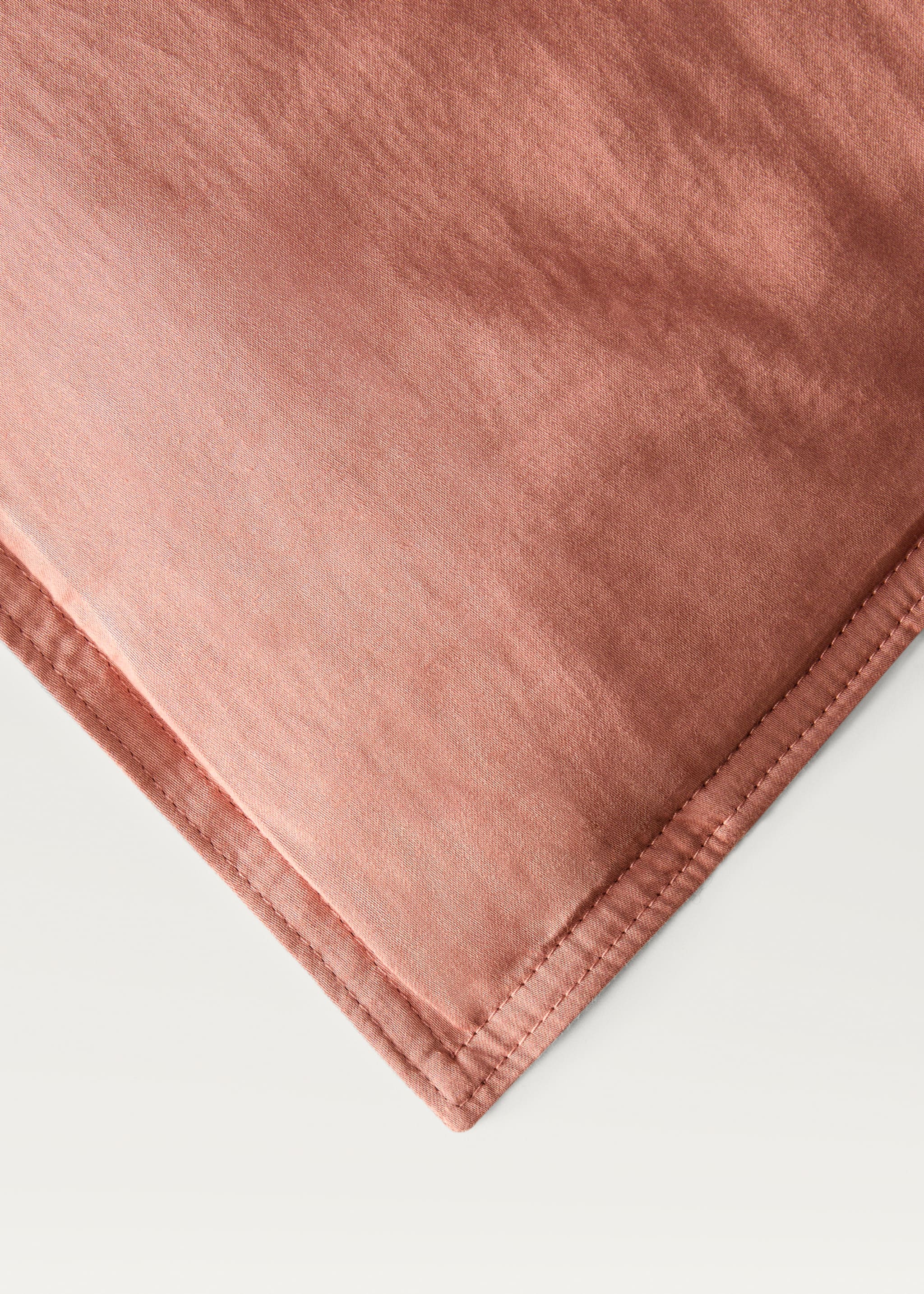 Washed cotton satin double-stitched duvet cover for 150/160 cm bed - Details of the article 3