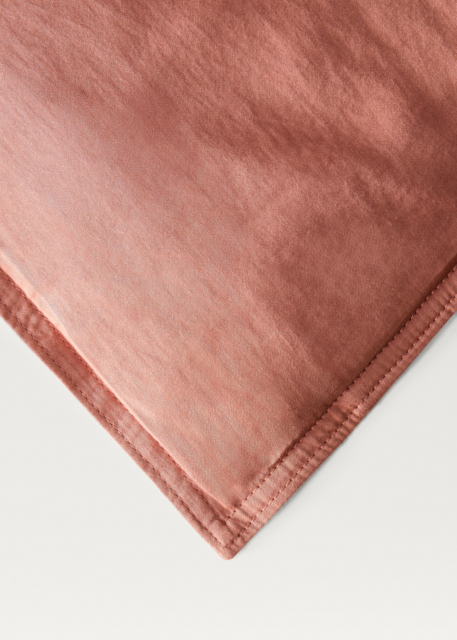 Washed cotton satin double-stitched duvet cover for 150/160 cm bed - Details of the article 3