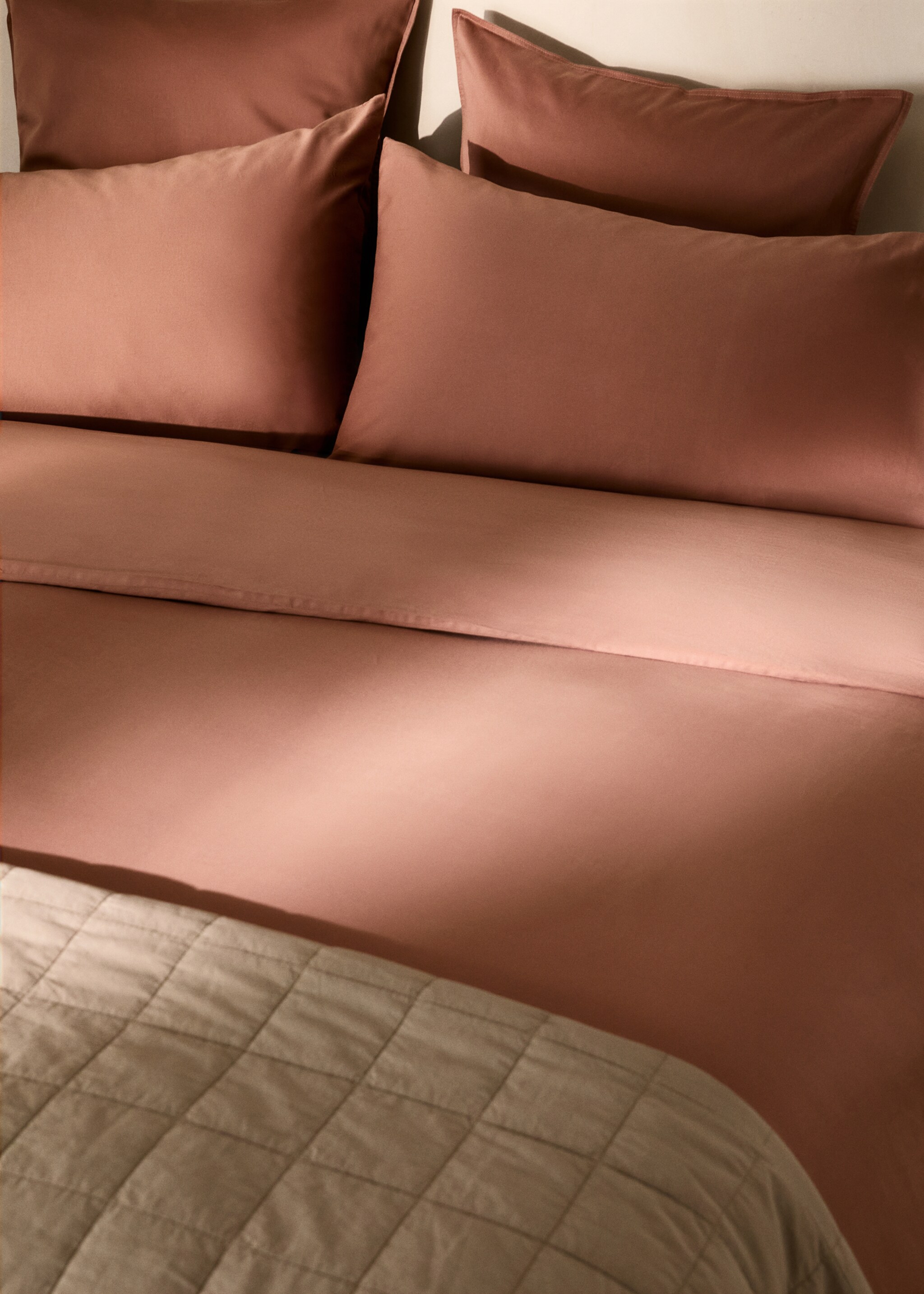 Washed cotton satin double-stitched duvet cover for 150/160 cm bed - Details of the article 7