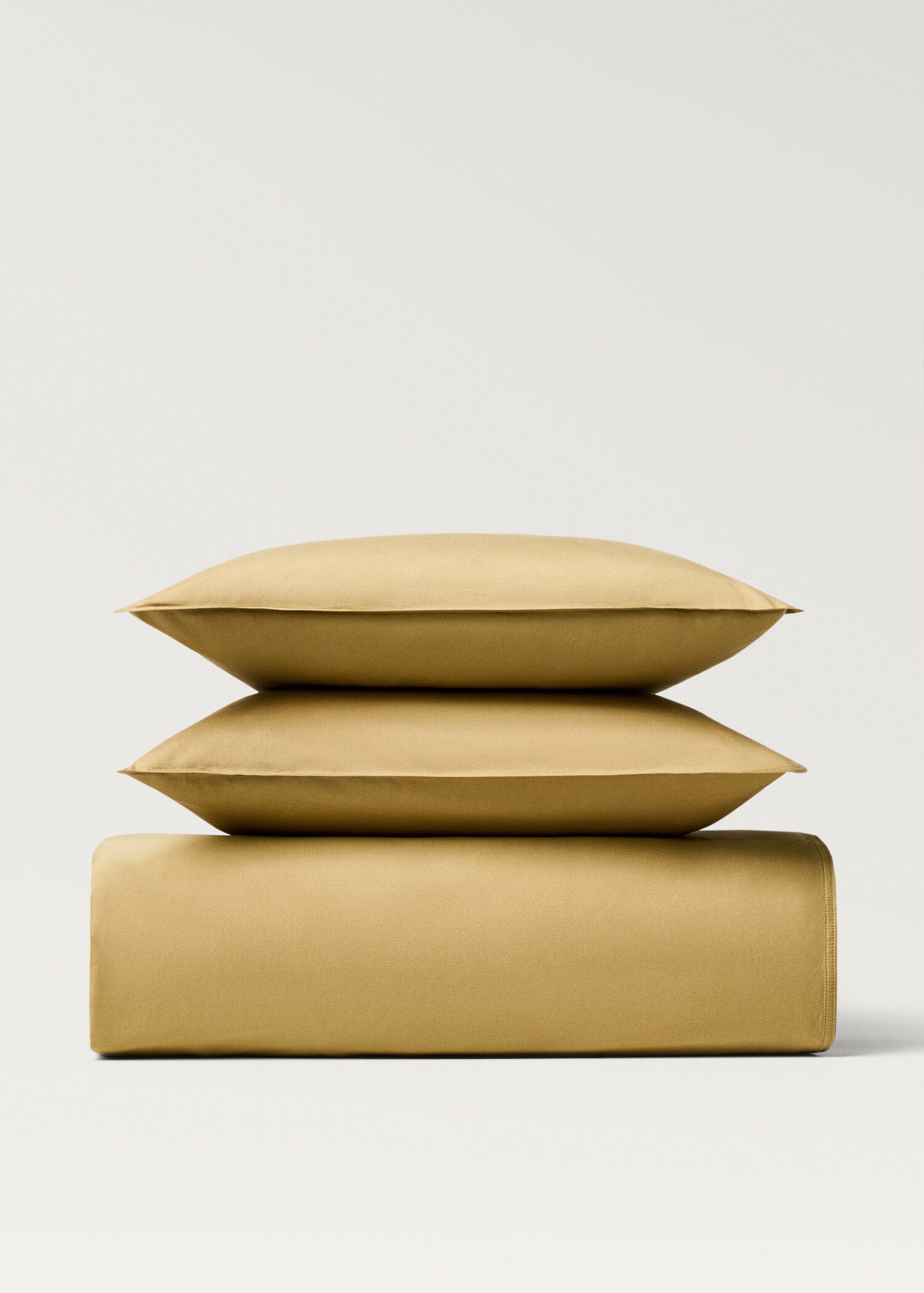 Washed cotton satin double-stitched duvet cover for 180/200 cm bed - Article without model