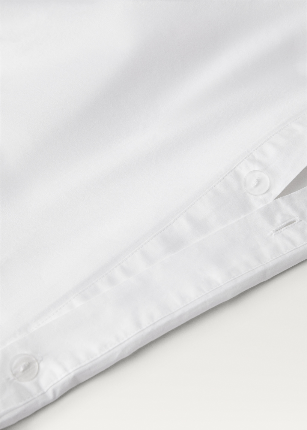 Cotton duvet cover with hand-embroidered flowers for 180/220 cm bed