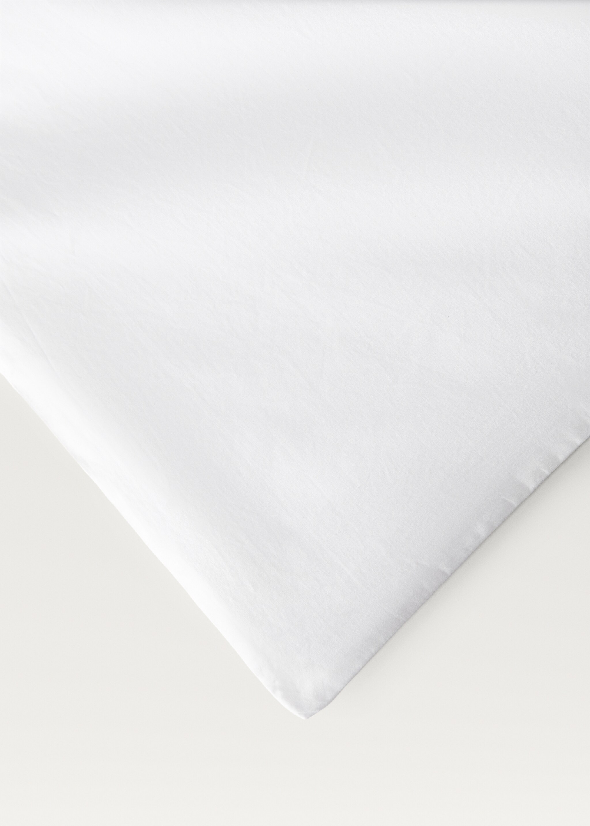 Cotton duvet cover with hand-embroidered flowers King bed - Details of the article 2