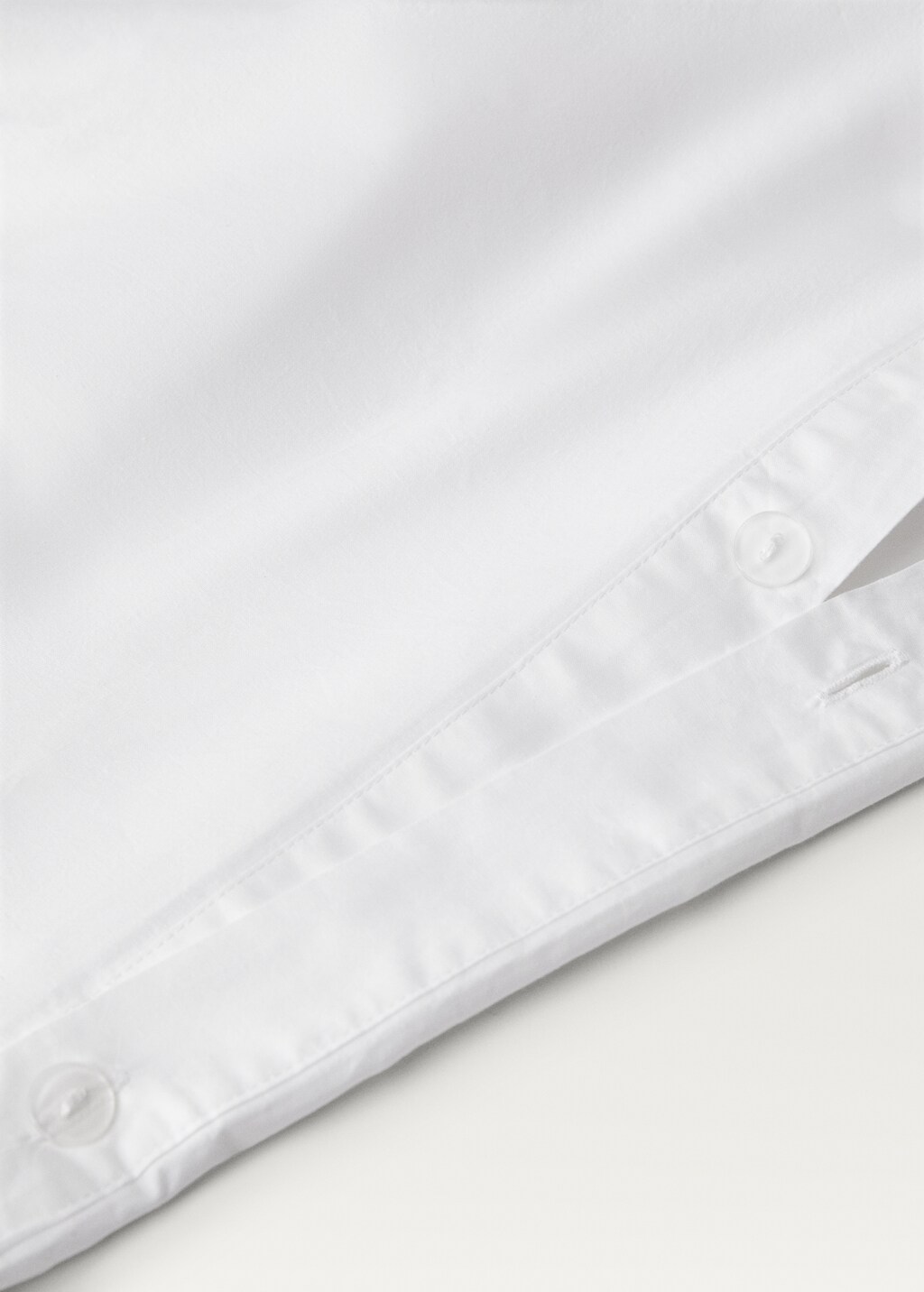 Cotton duvet cover with hand-embroidered flowers for 135/140 cm bed