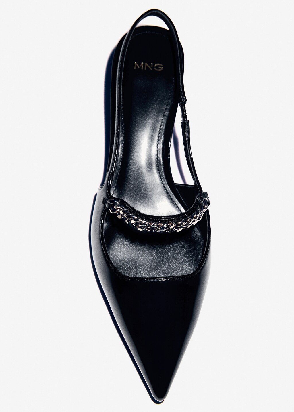 High-heeled shoes with link straps - Women | MANGO USA High-heeled shoes with link straps - Women | MANGO USA