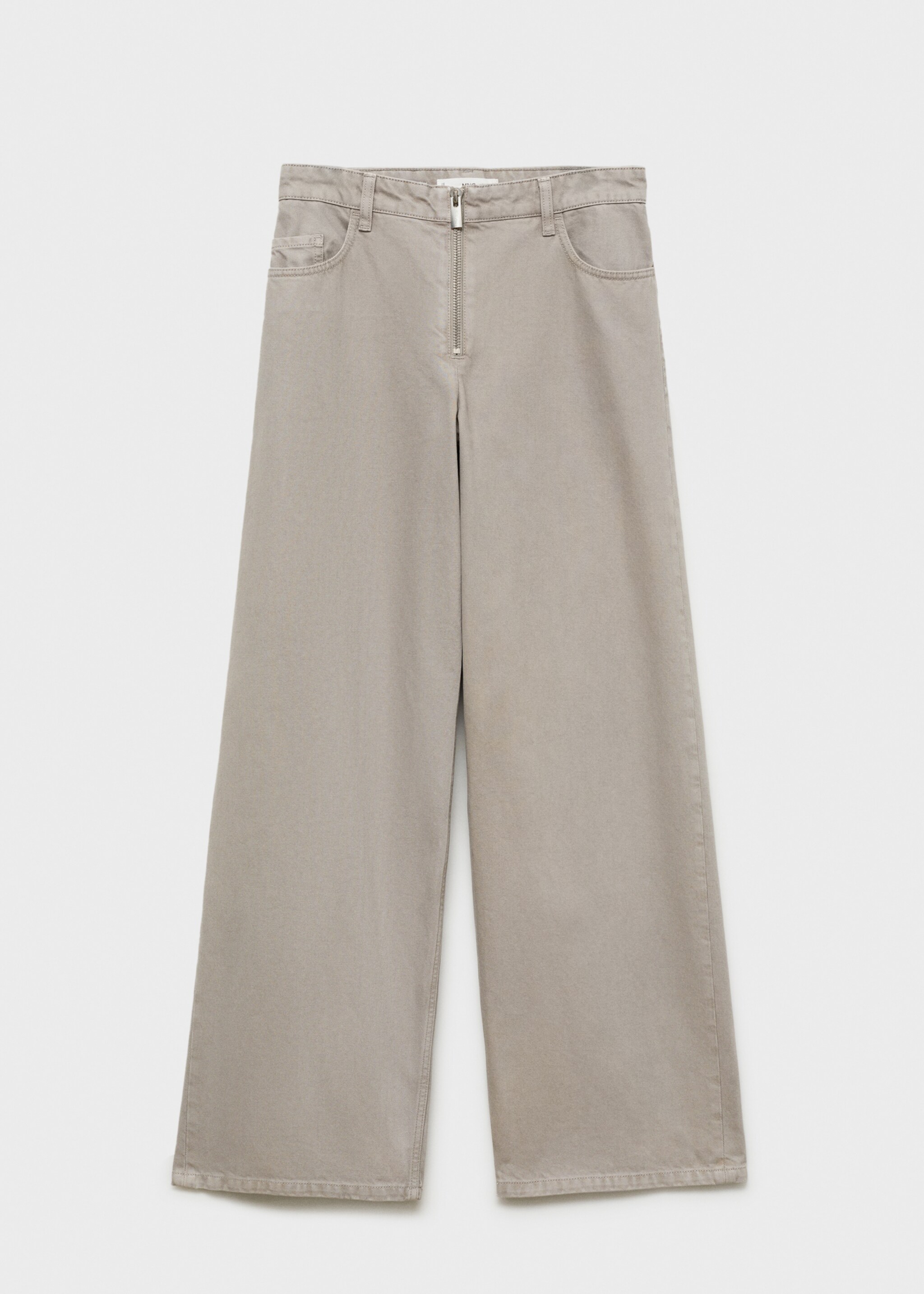 Wide-leg jeans with zip - Article without model
