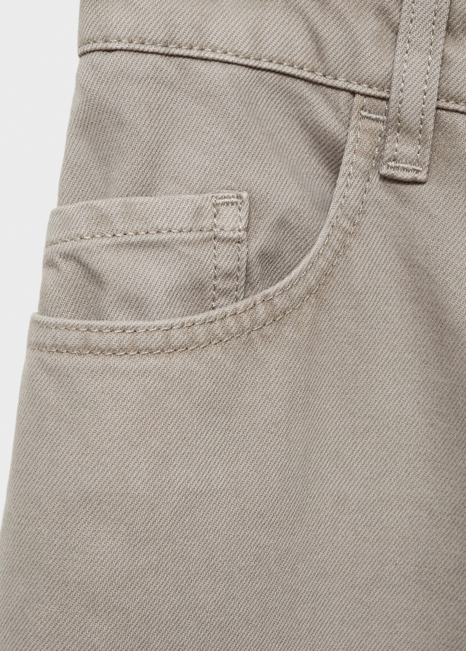 Wide-leg jeans with zip - Details of the article 0