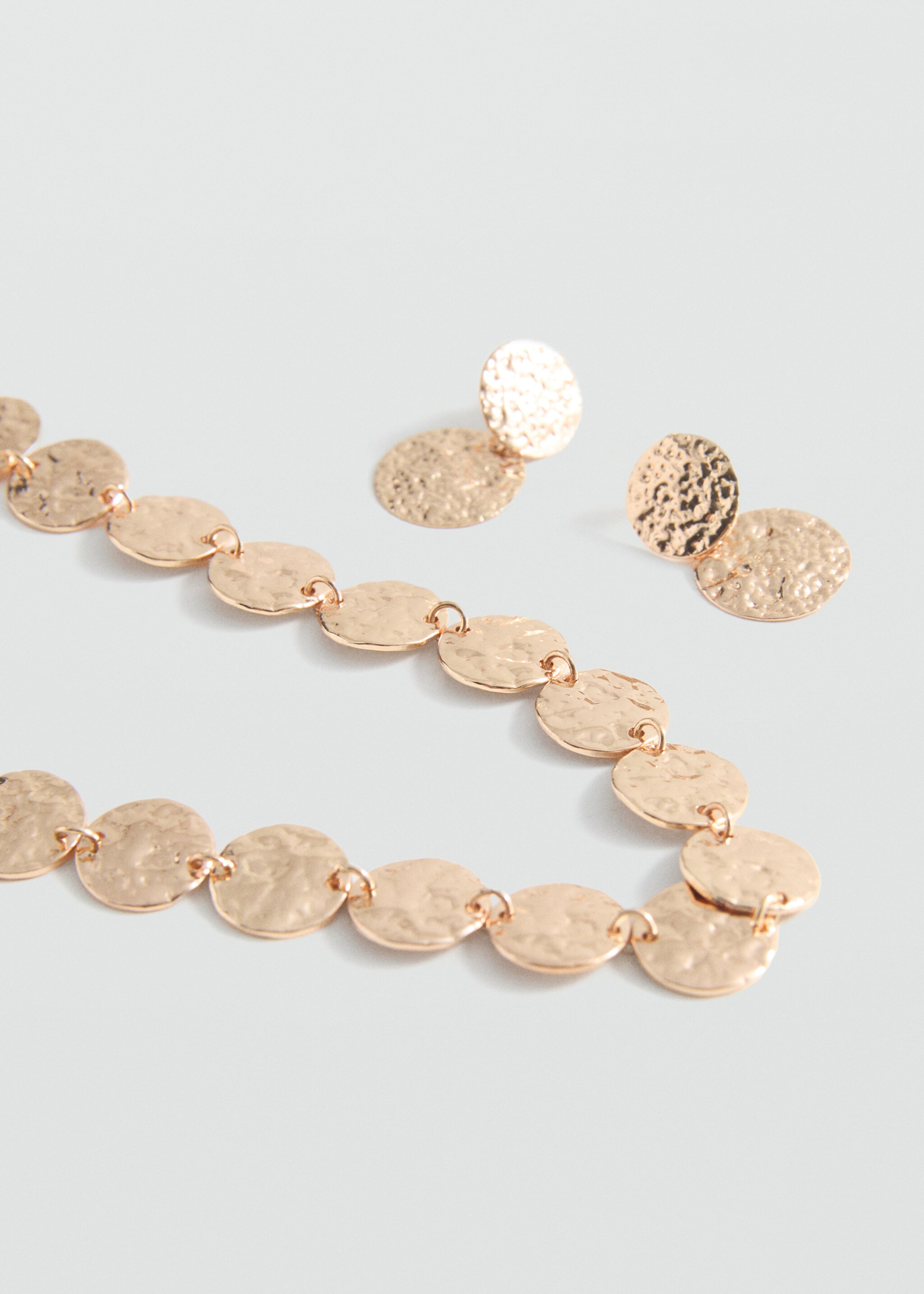 Set van ketting en oorbellen - Middenvlak