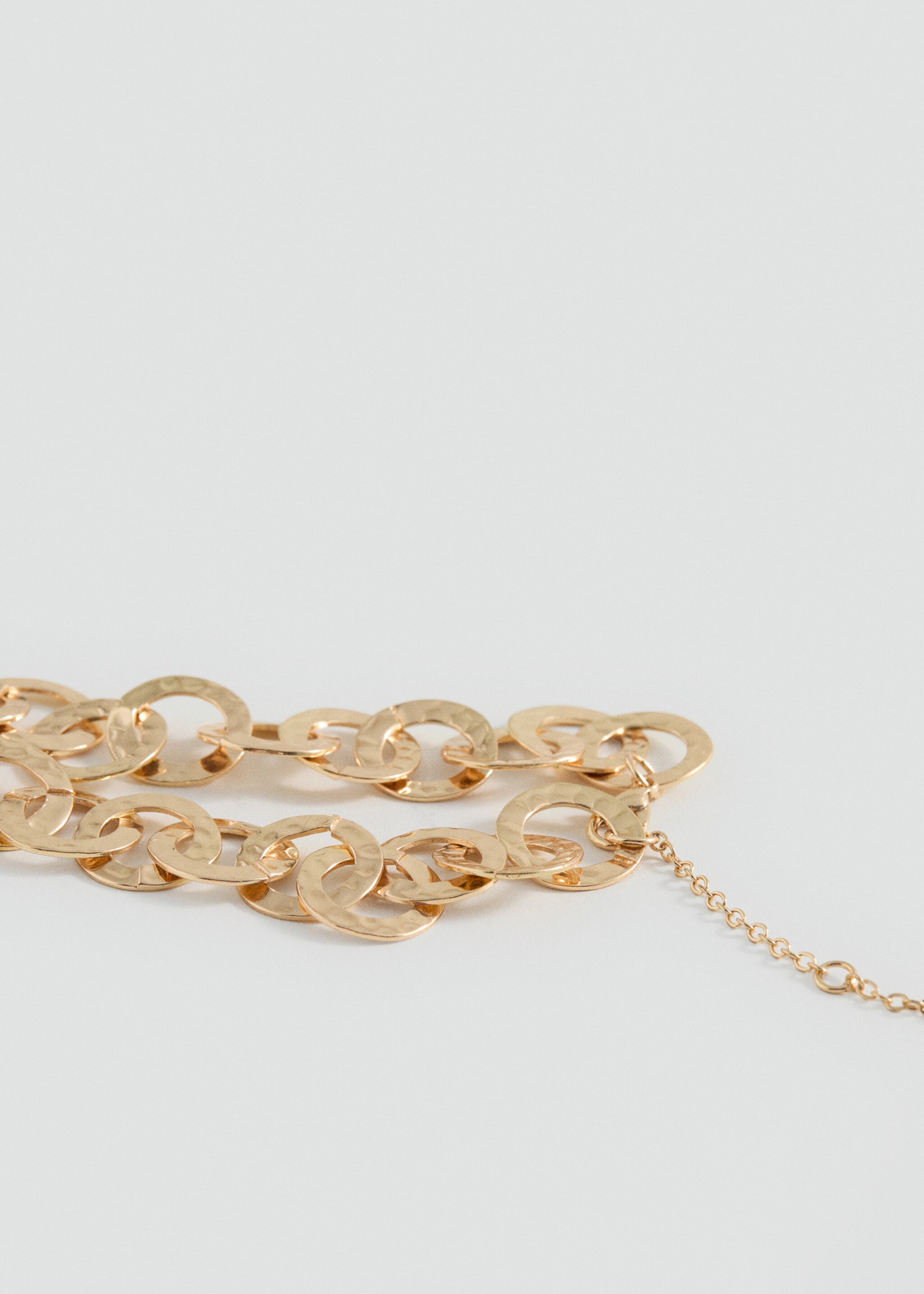 Interwoven hoops necklace - Medium plane