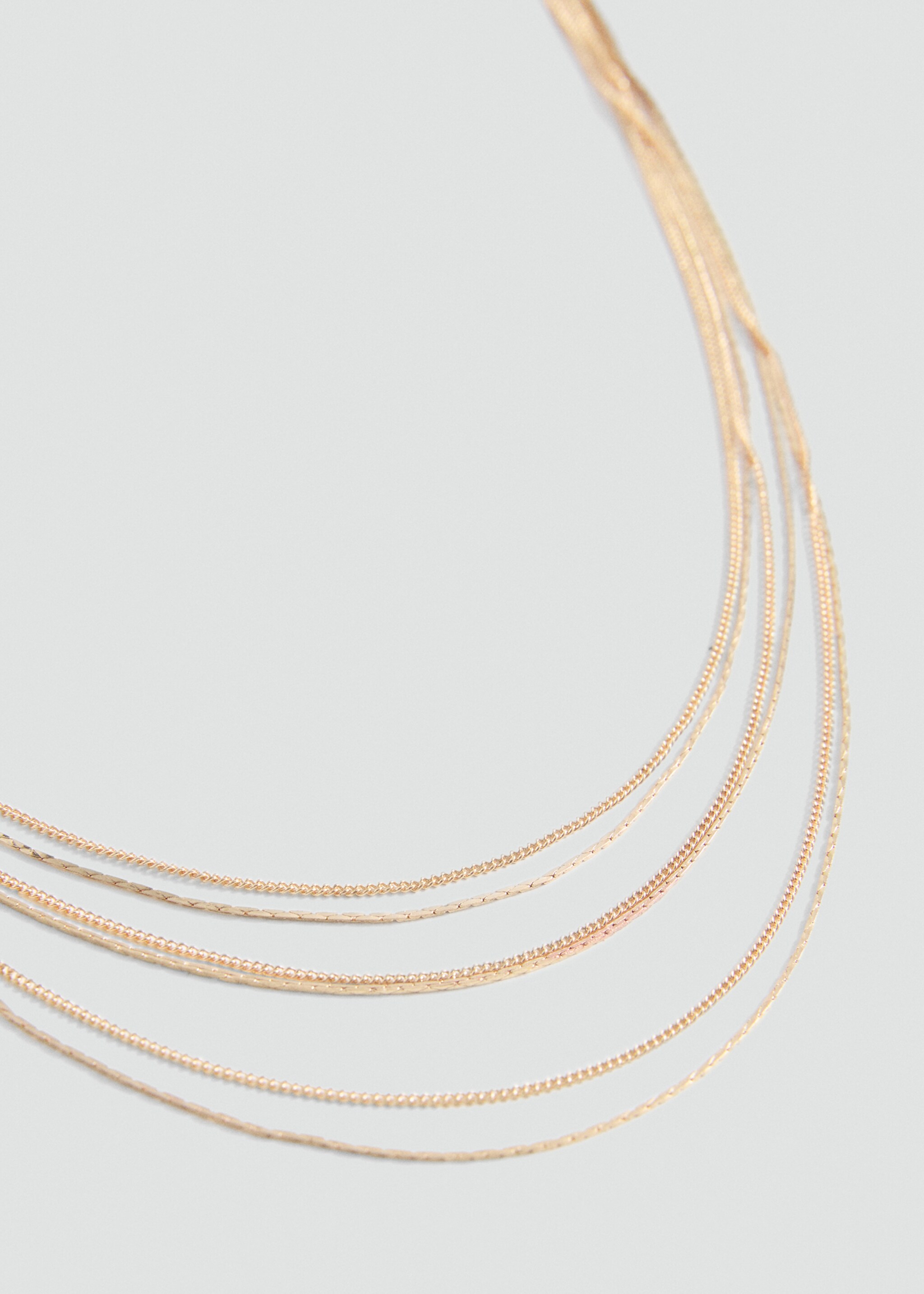 Multiple chain necklace - Medium plane