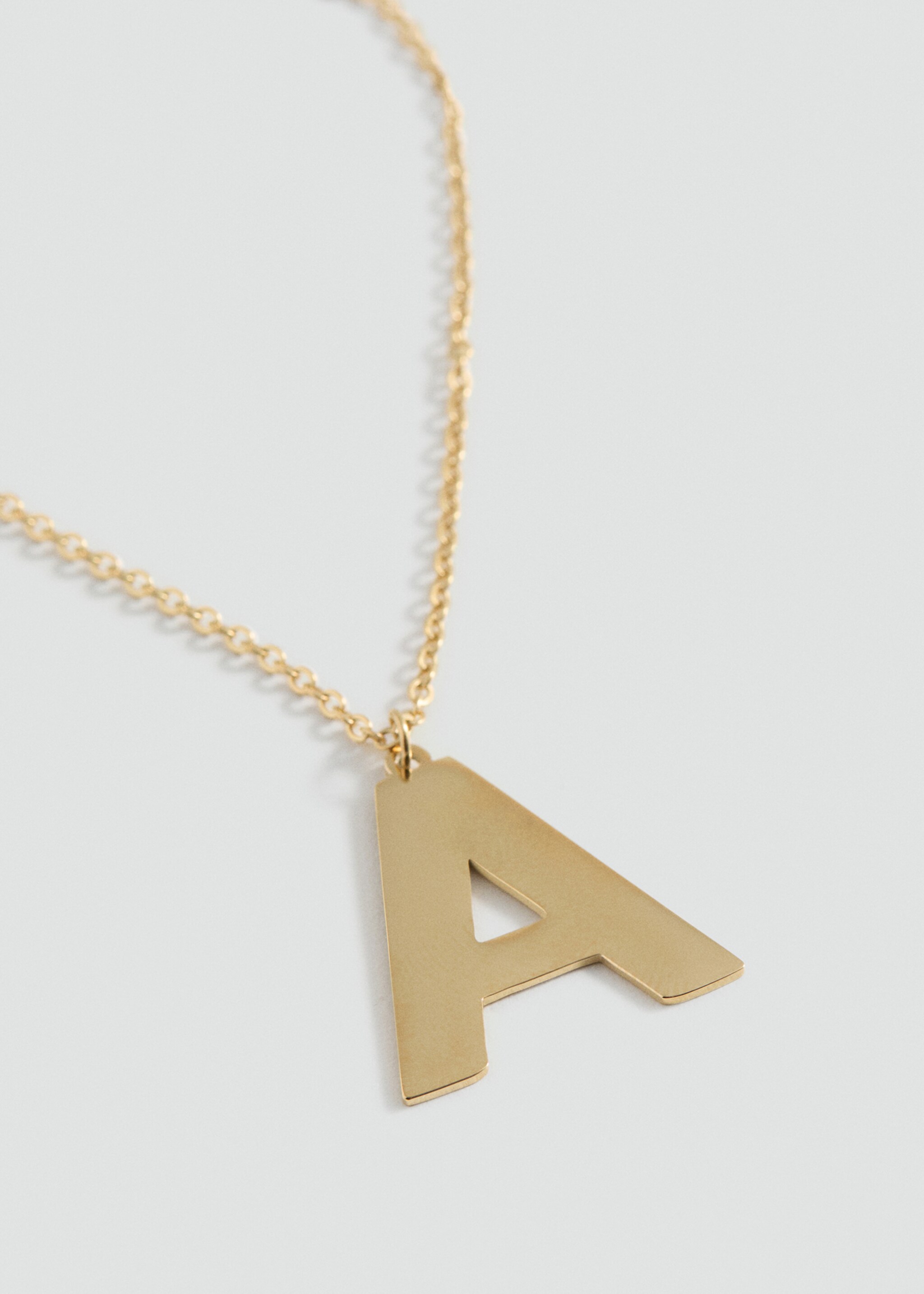 Letter Pendant Necklace - Medium plane
