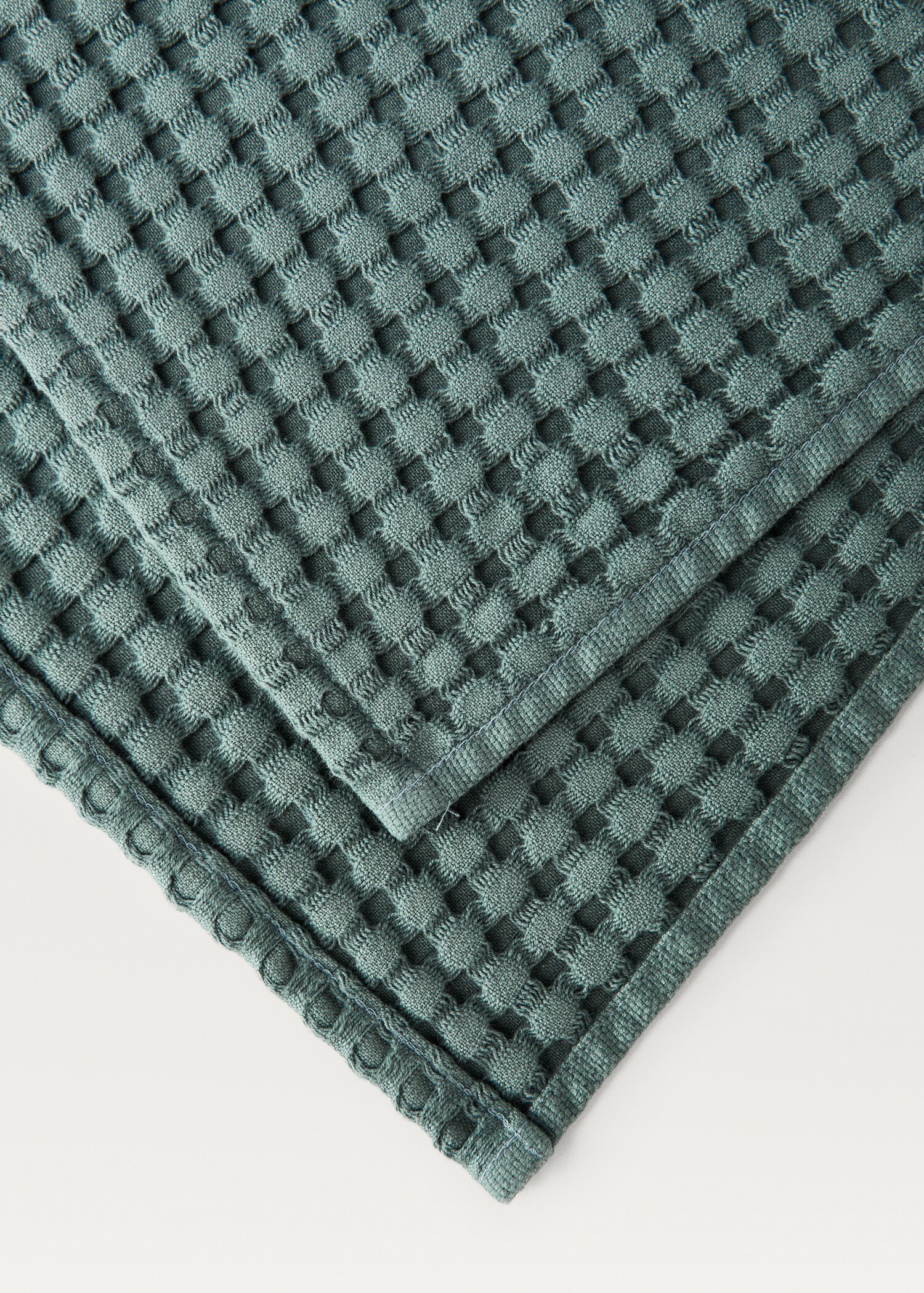 Washed cotton waffle bath towel - Details of the article 1