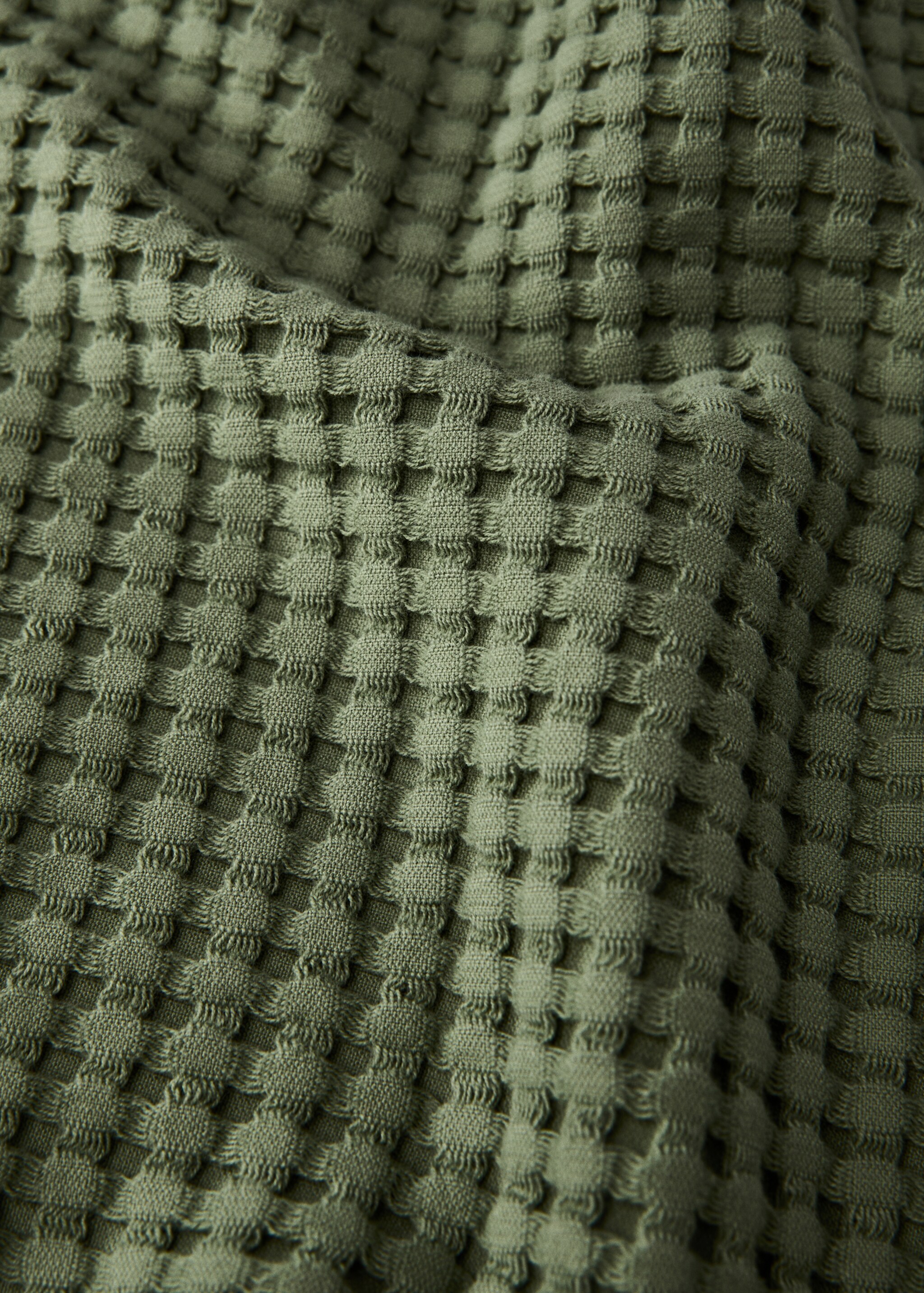 Washed cotton waffle guest towel - Details of the article 2