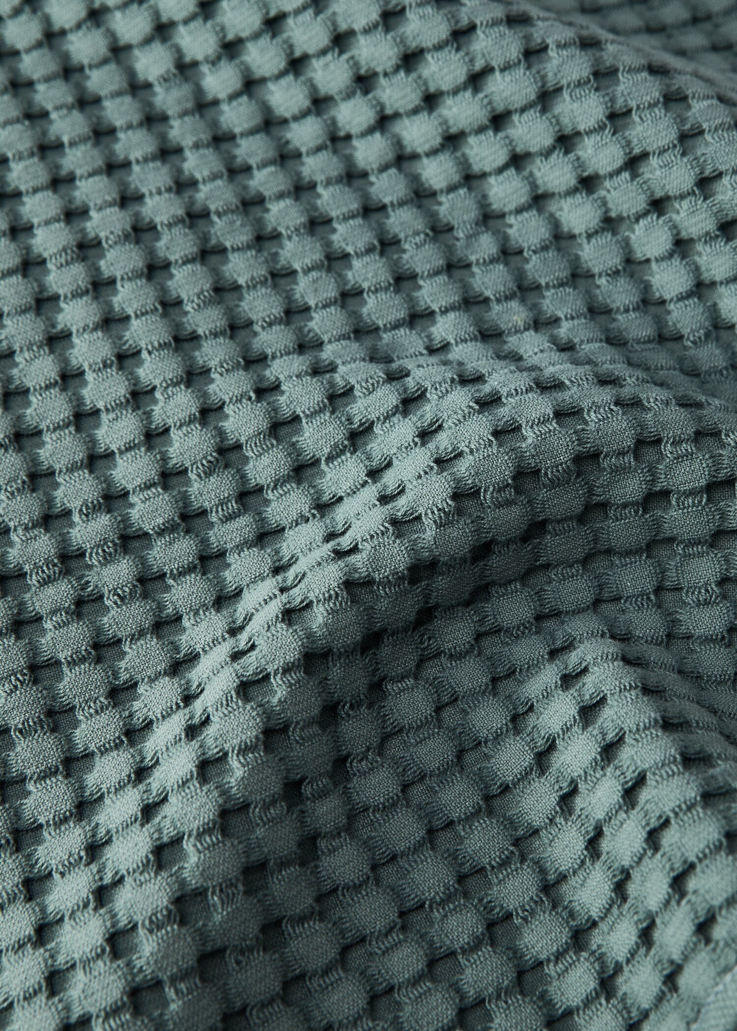 Waschhandschuh Baumwolle Waffel gewaschen - Detail des Artikels 2