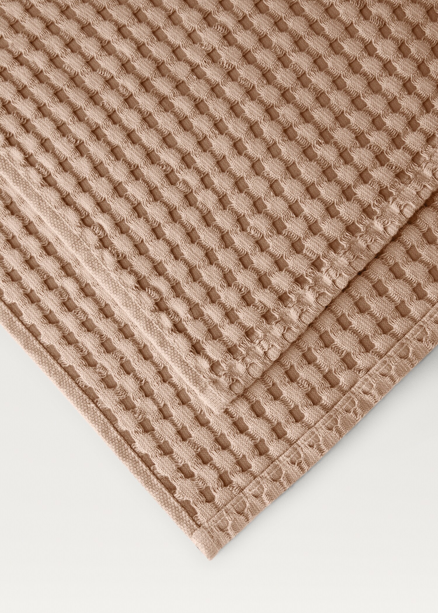 Serviette invité en coton gaufré délavé - Détail de l'article 1
