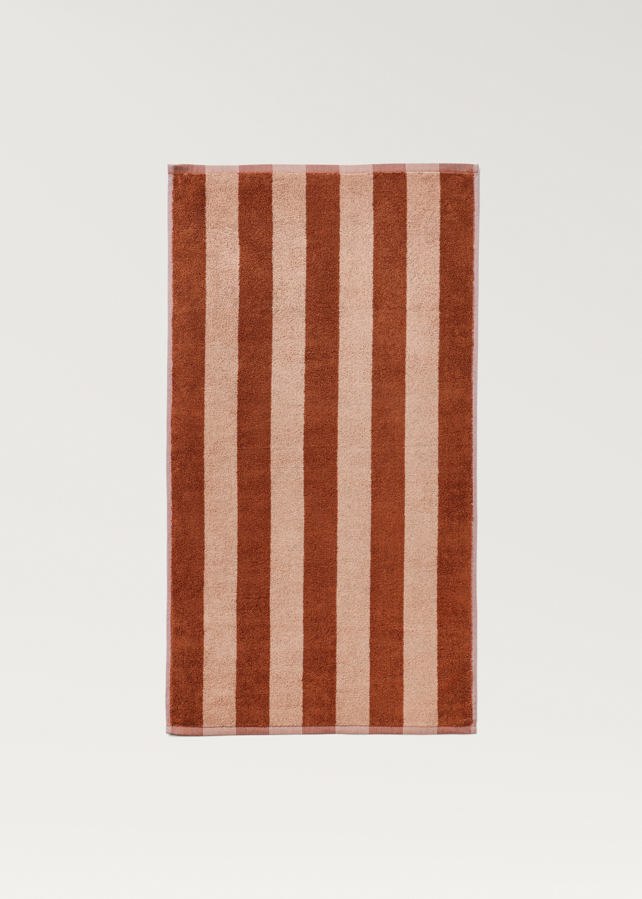 Two-tone striped washbasin towel - Details of the article 3