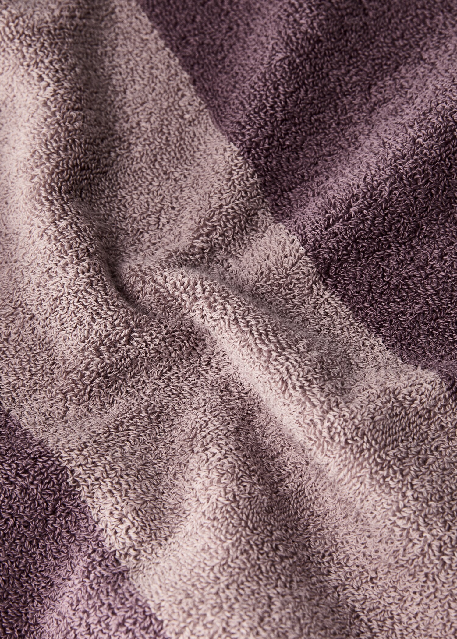 Two-tone striped bath towel - Details of the article 1