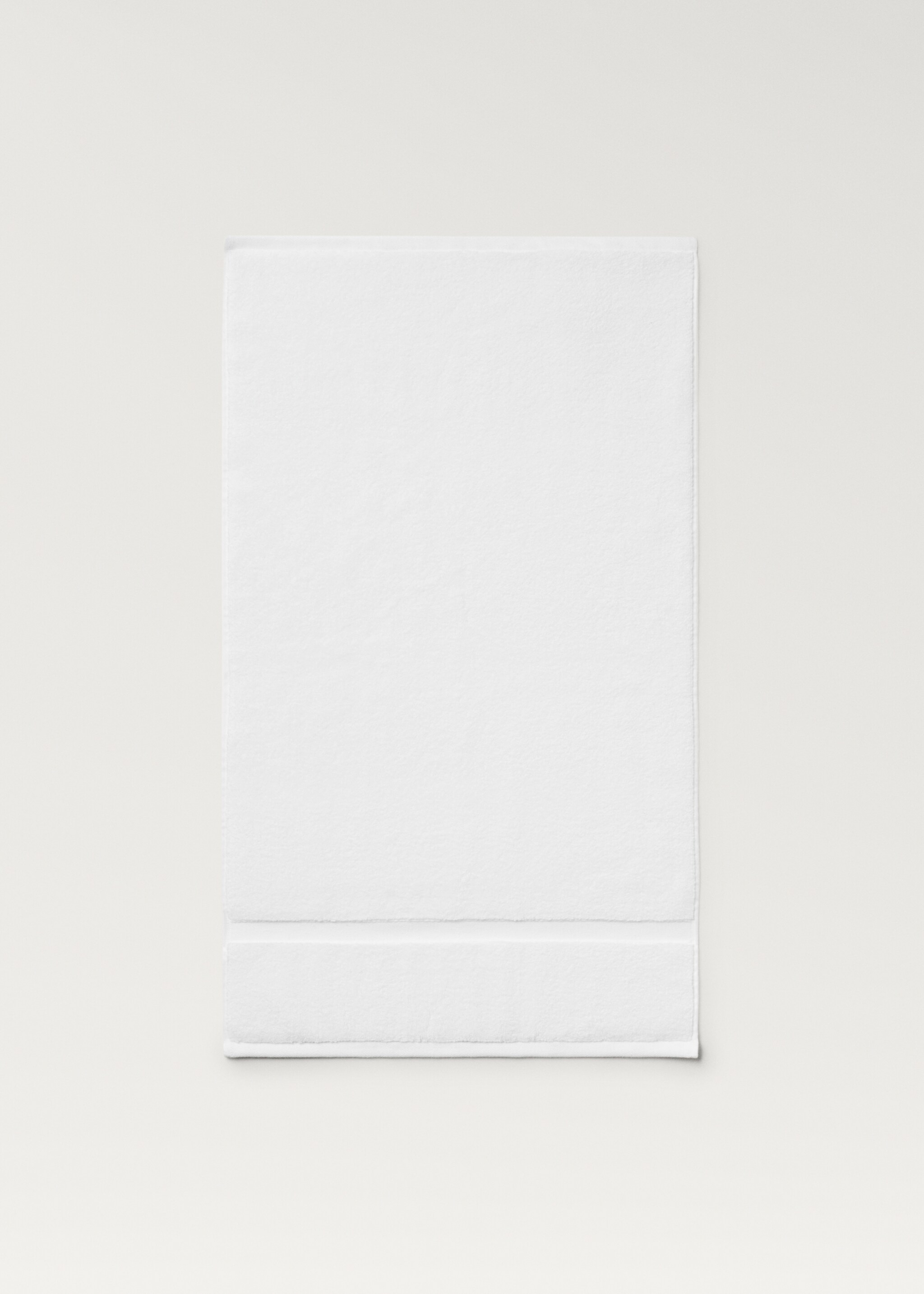 Extra-soft bathroom towel - Details of the article 3, White. Ref: 87003352-00.