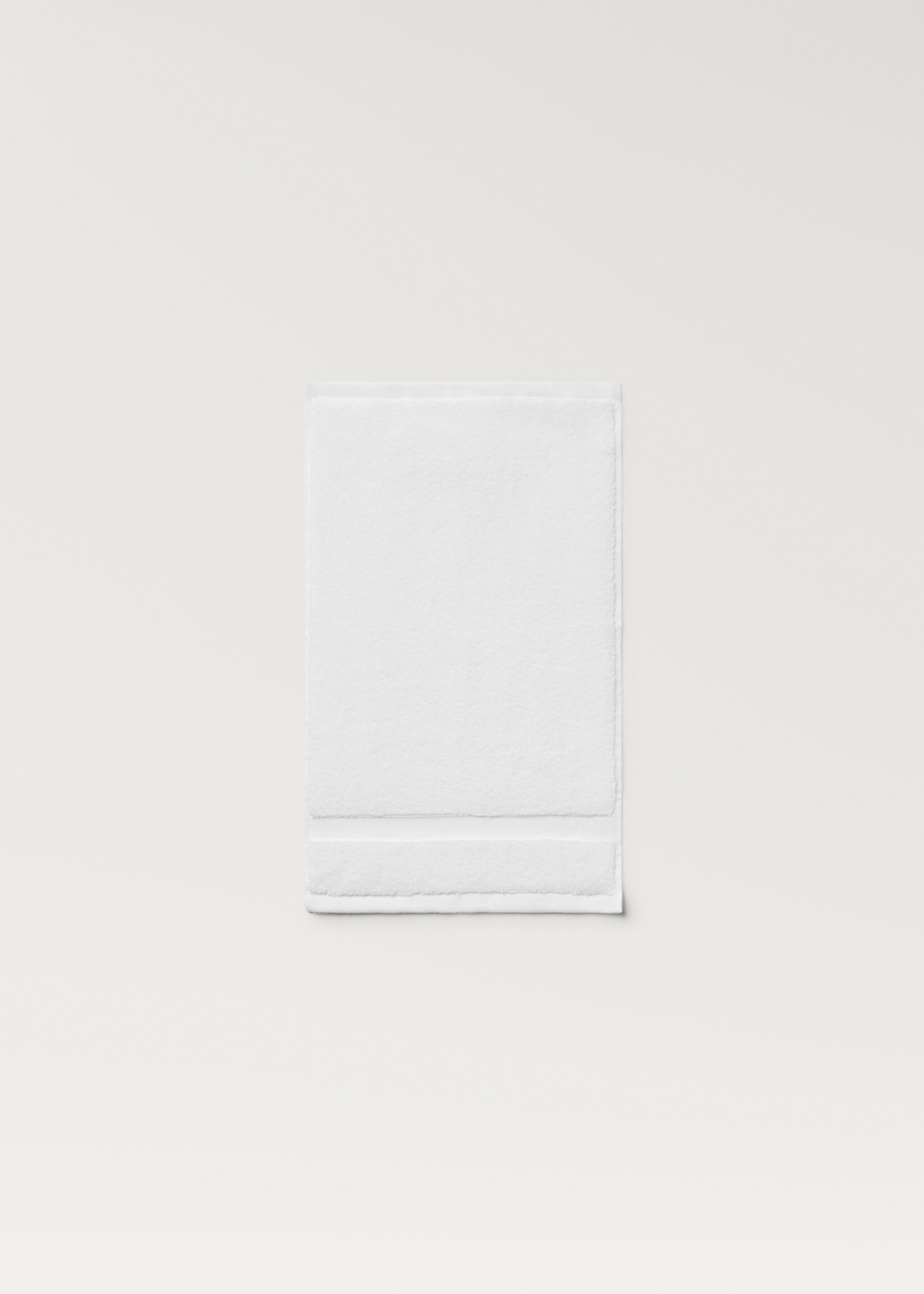 Extra-soft hand towel - Details of the article 3, White. Ref: 87003353-00.