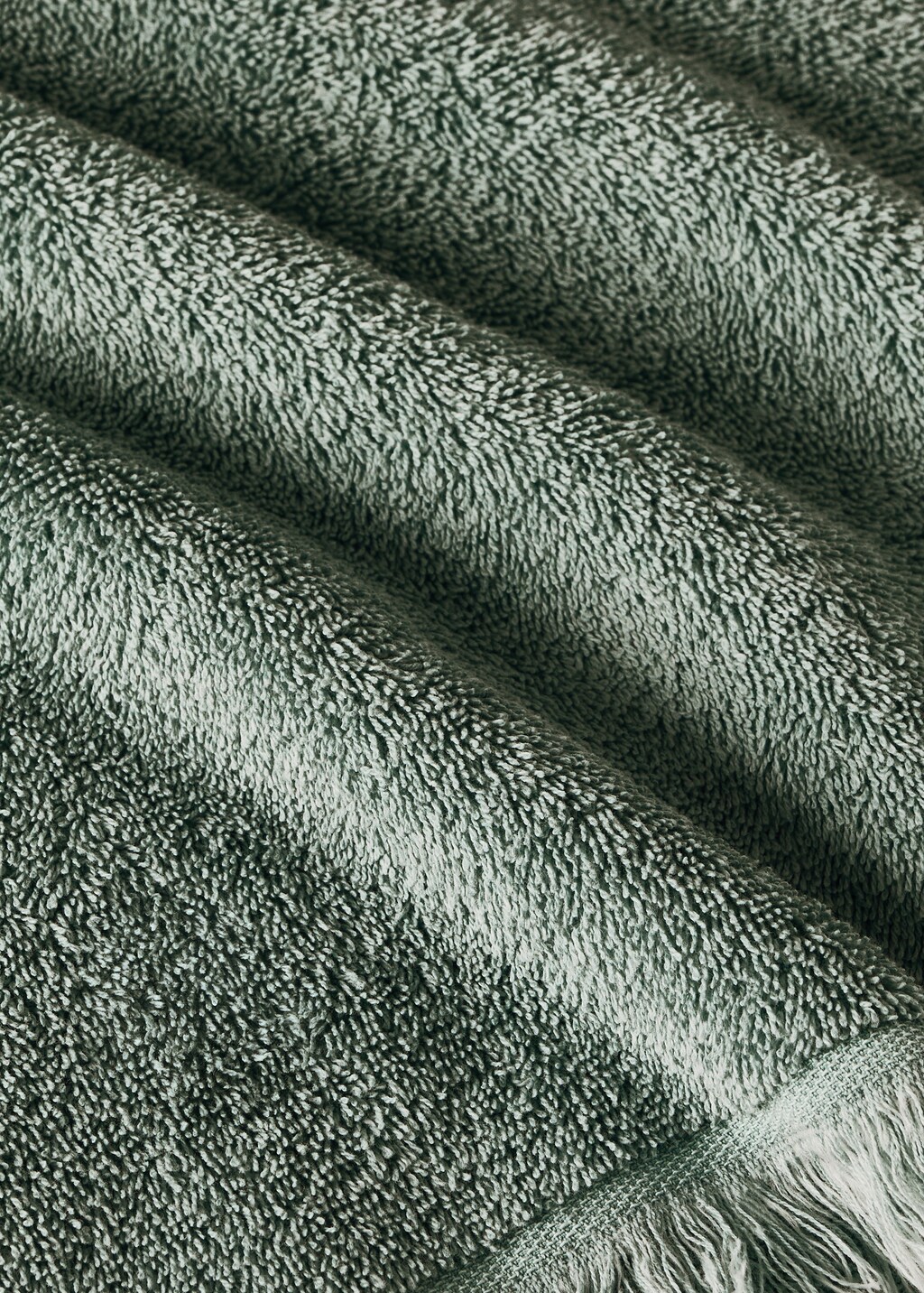 Organic cotton children's washbasin towel with fringes