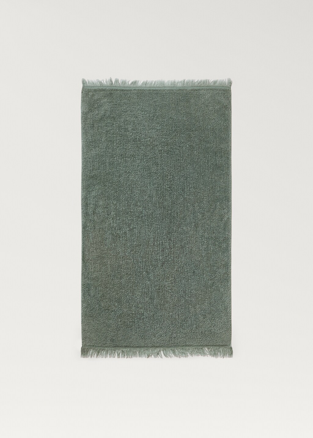 Organic cotton children's washbasin towel with fringes