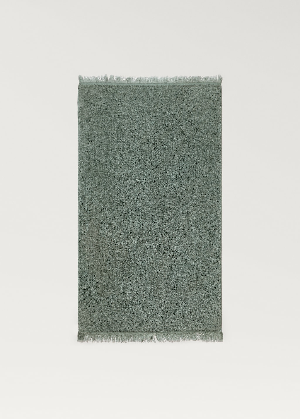 Organic cotton children's washbasin towel with fringes