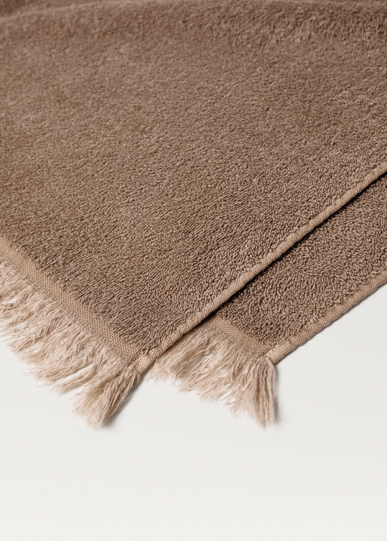 Organic cotton children's shower towel with fringes - Details of the article 2