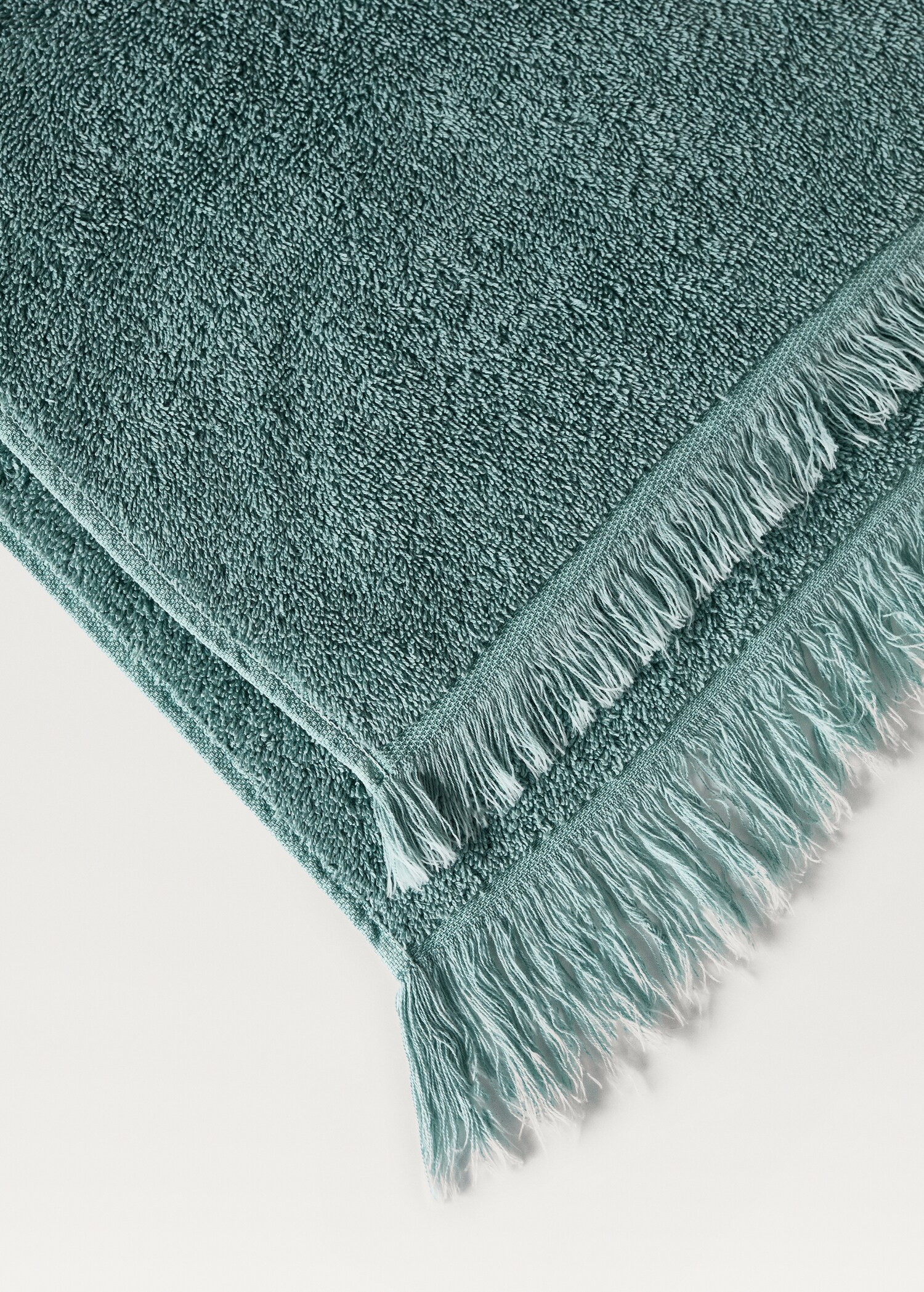 Serviette de douche pour enfant coton biologique à franges - Détail de l'article 1